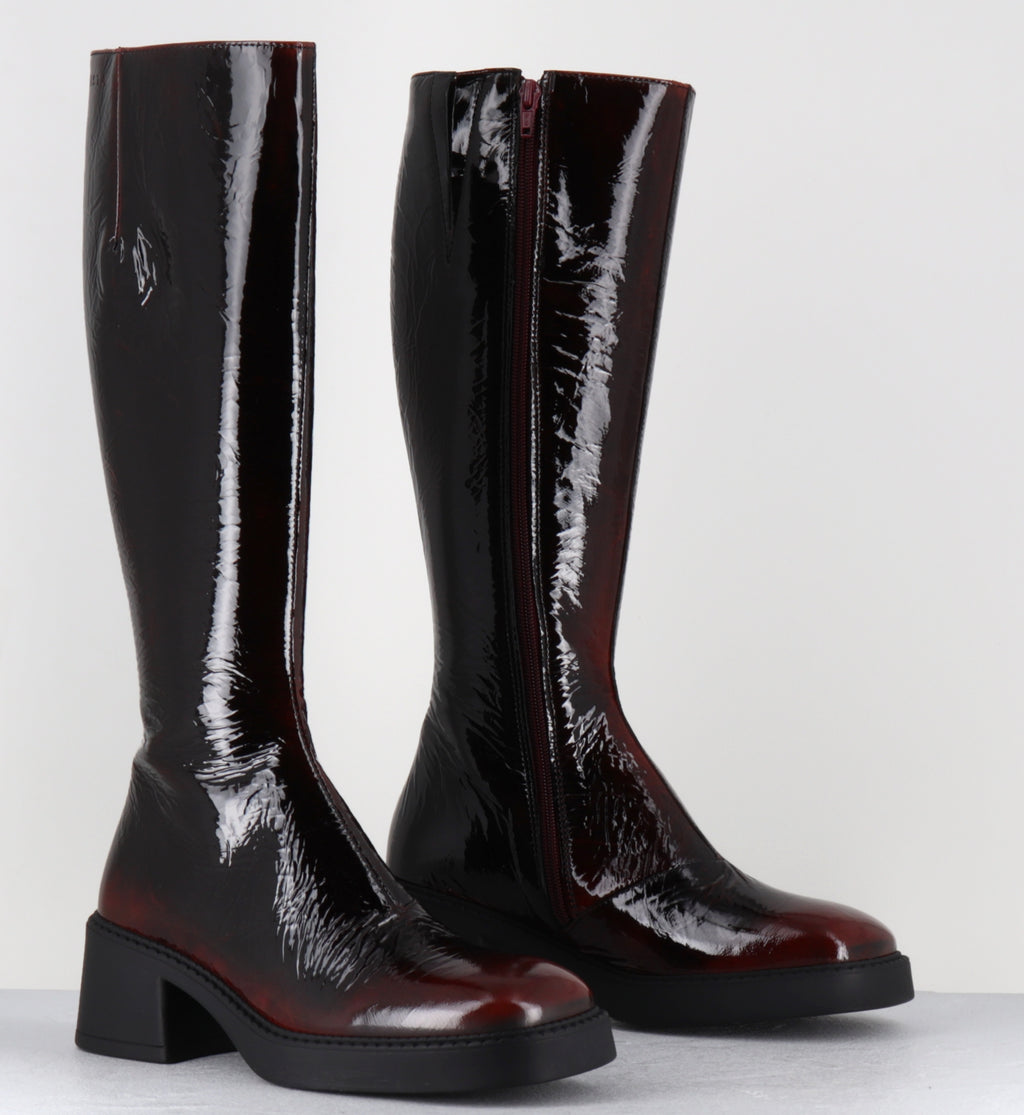 YUMI BURGUNDY BOOTS