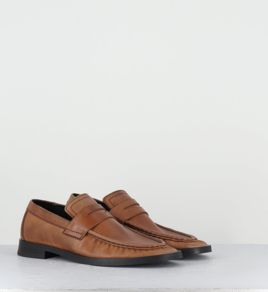 Mocassins en cuir camel - ZITA TAN MOCCASIN