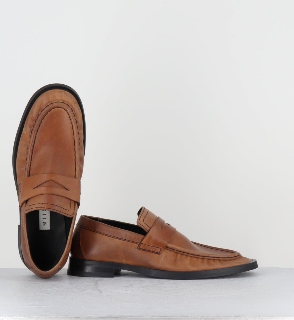 Mocassins en cuir camel - ZITA TAN MOCCASIN