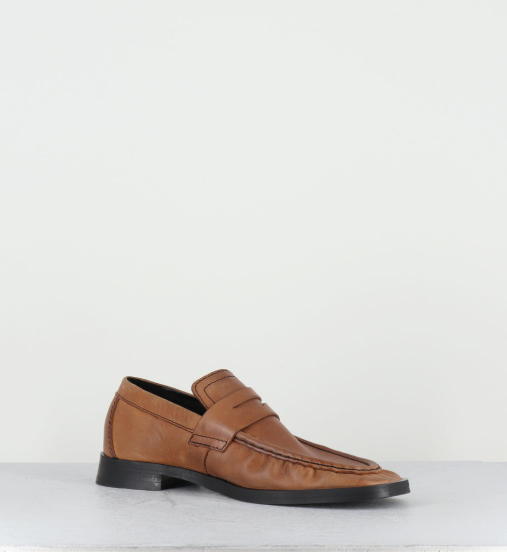 Mocassins en cuir camel - ZITA TAN MOCCASIN