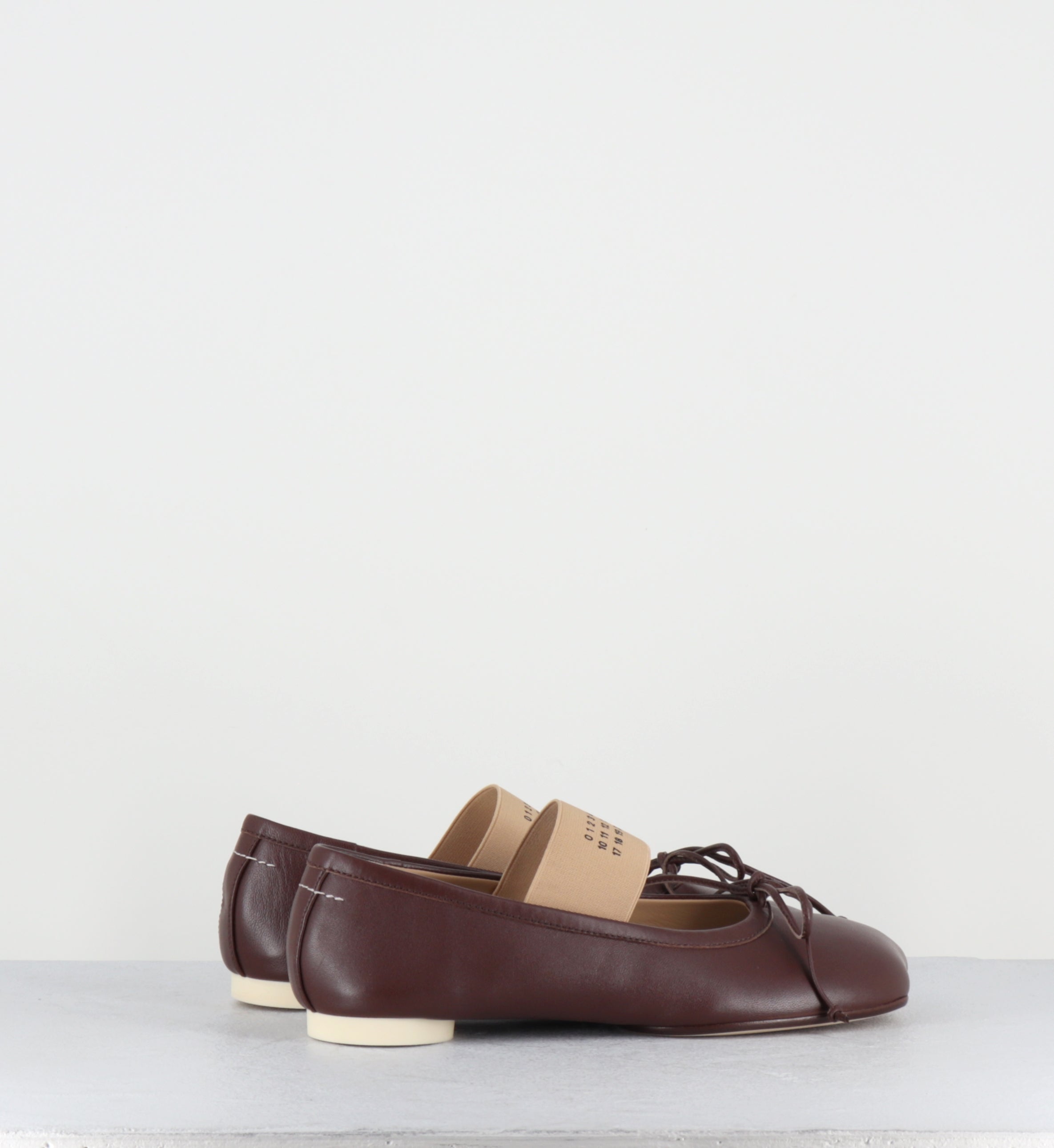 Ballerines numéric en cuir marron - S59WZ0099 T2259
