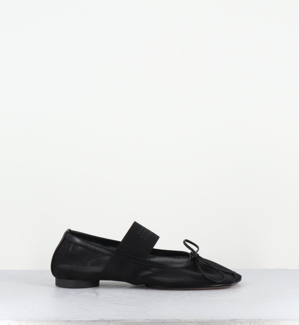 Ballerines margiela mesh noir élastique - S59WZ0101H26 T8013