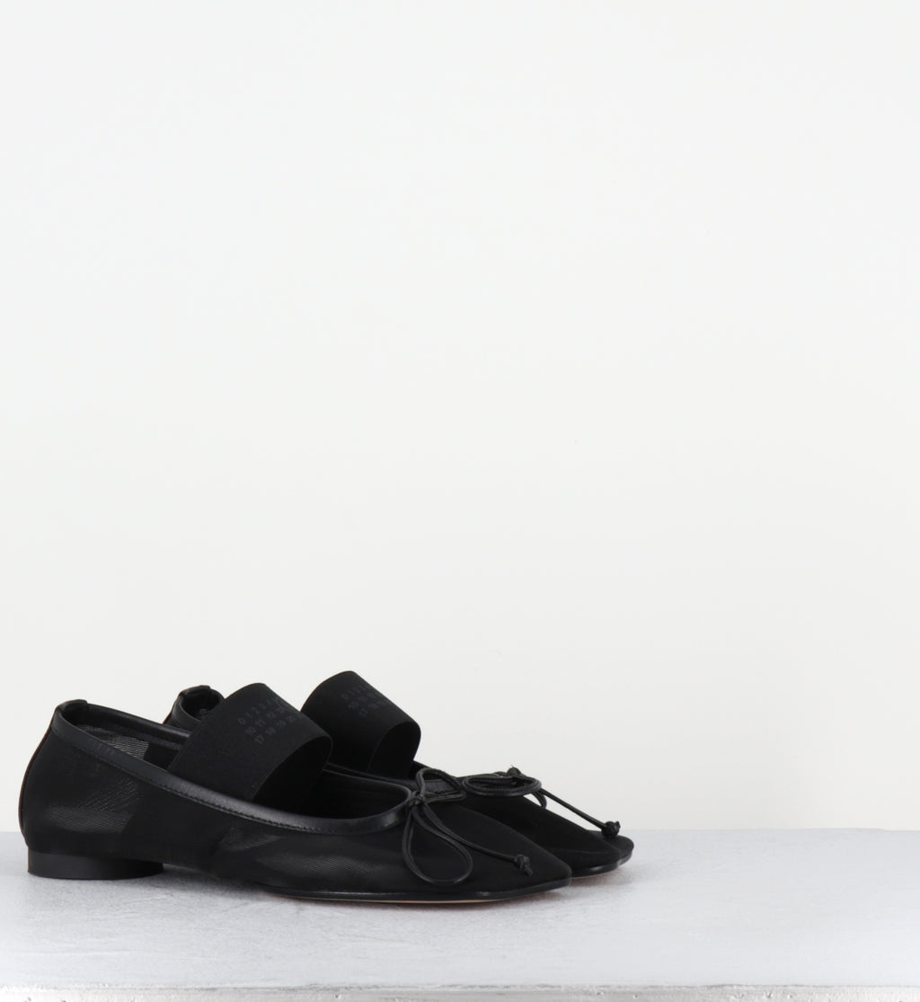 Ballerines margiela mesh noir élastique - S59WZ0101H26 T8013