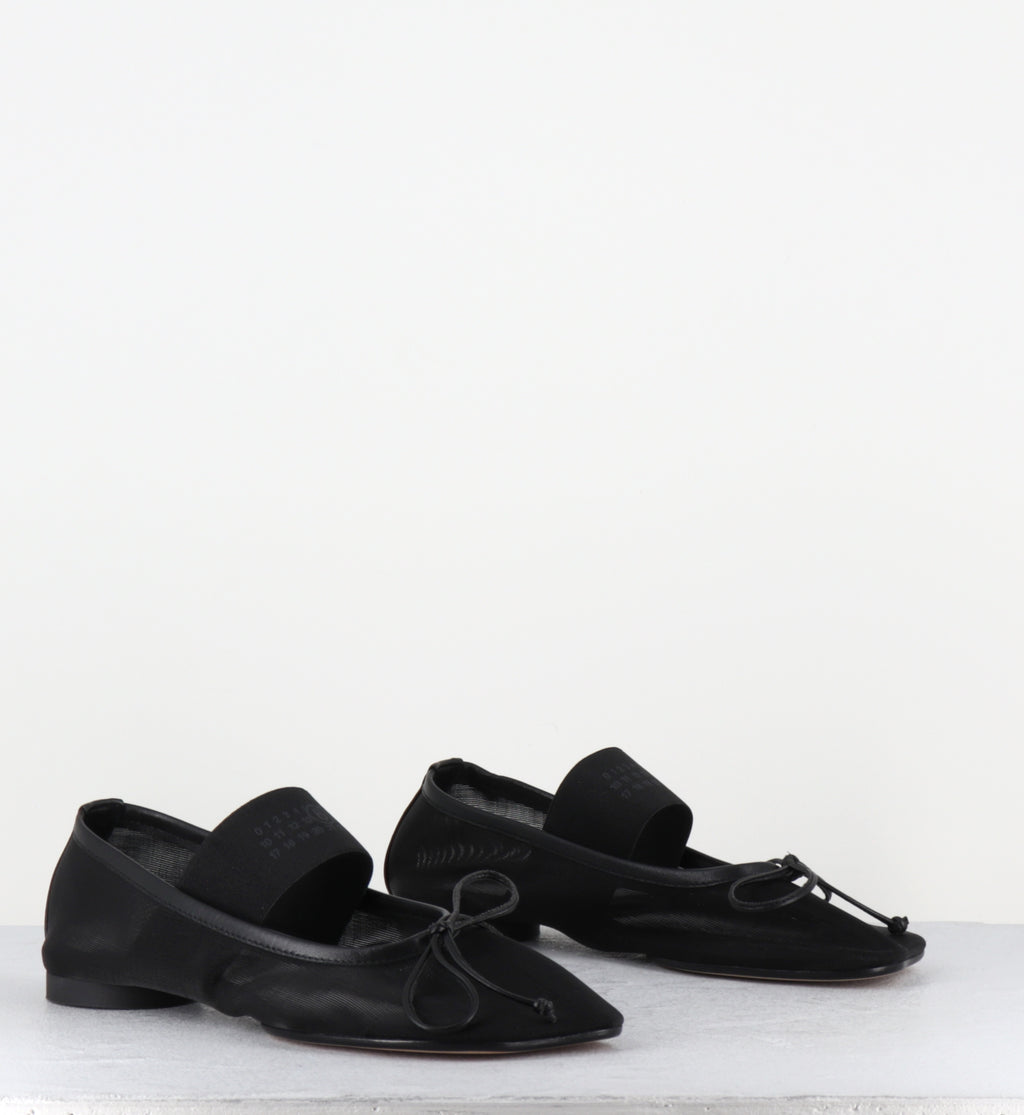 Ballerines margiela mesh noir élastique - S59WZ0101H26 T8013