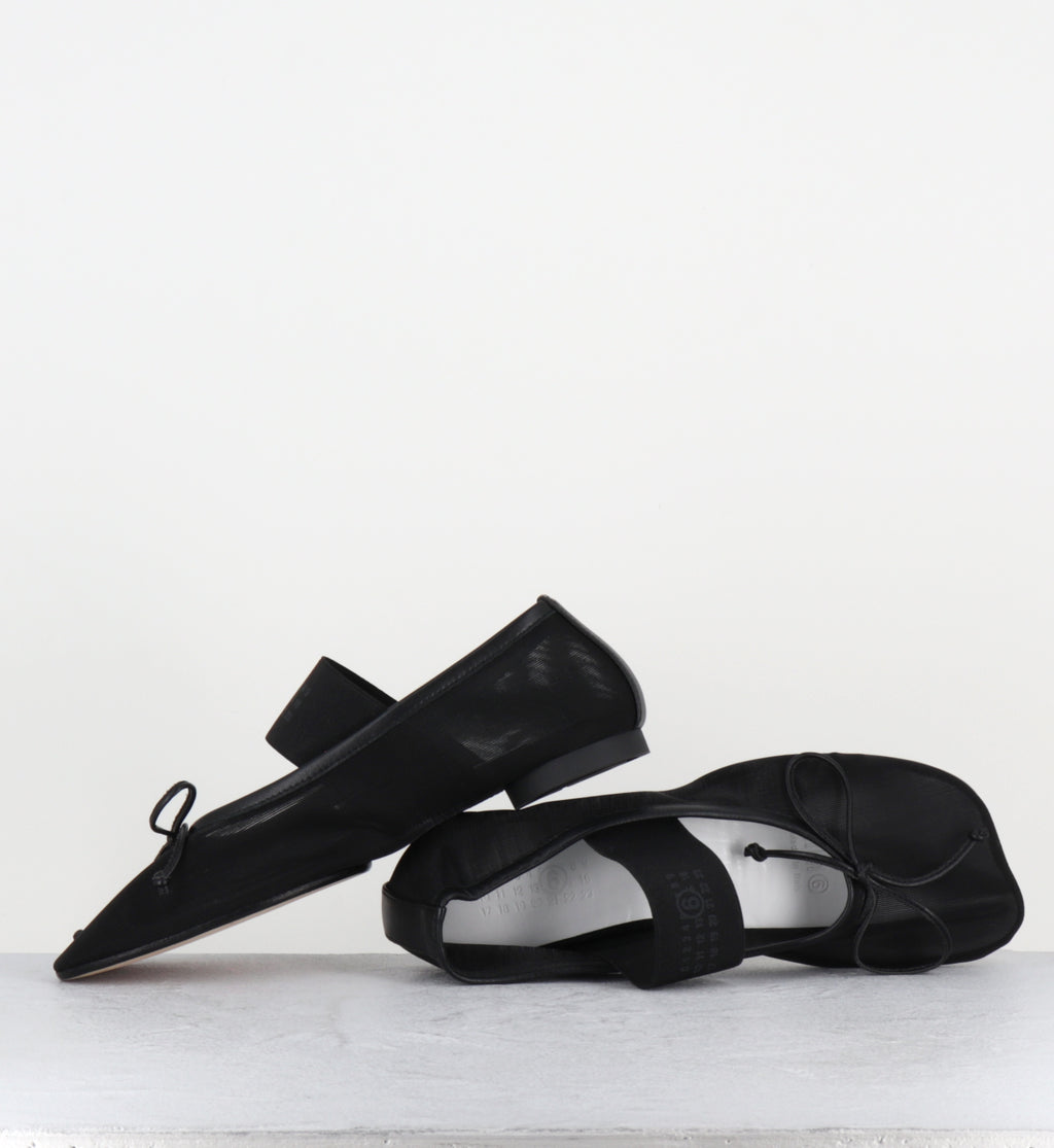 Ballerines margiela mesh noir élastique - S59WZ0101H26 T8013