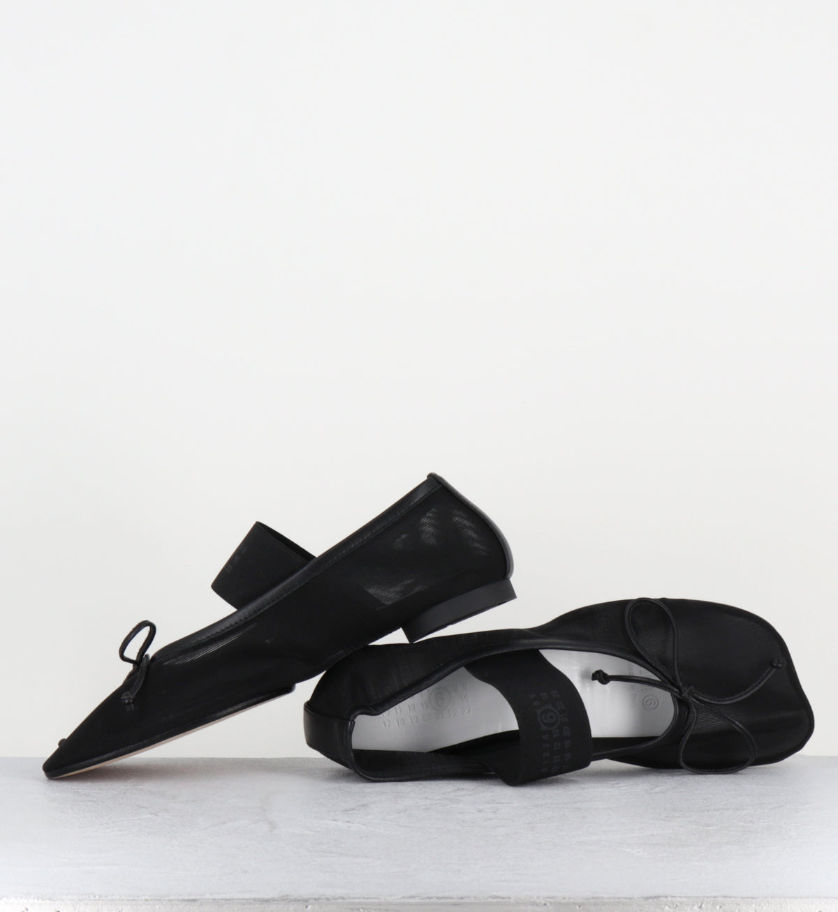 Ballerines margiela mesh noir élastique - S59WZ0101H26 T8013