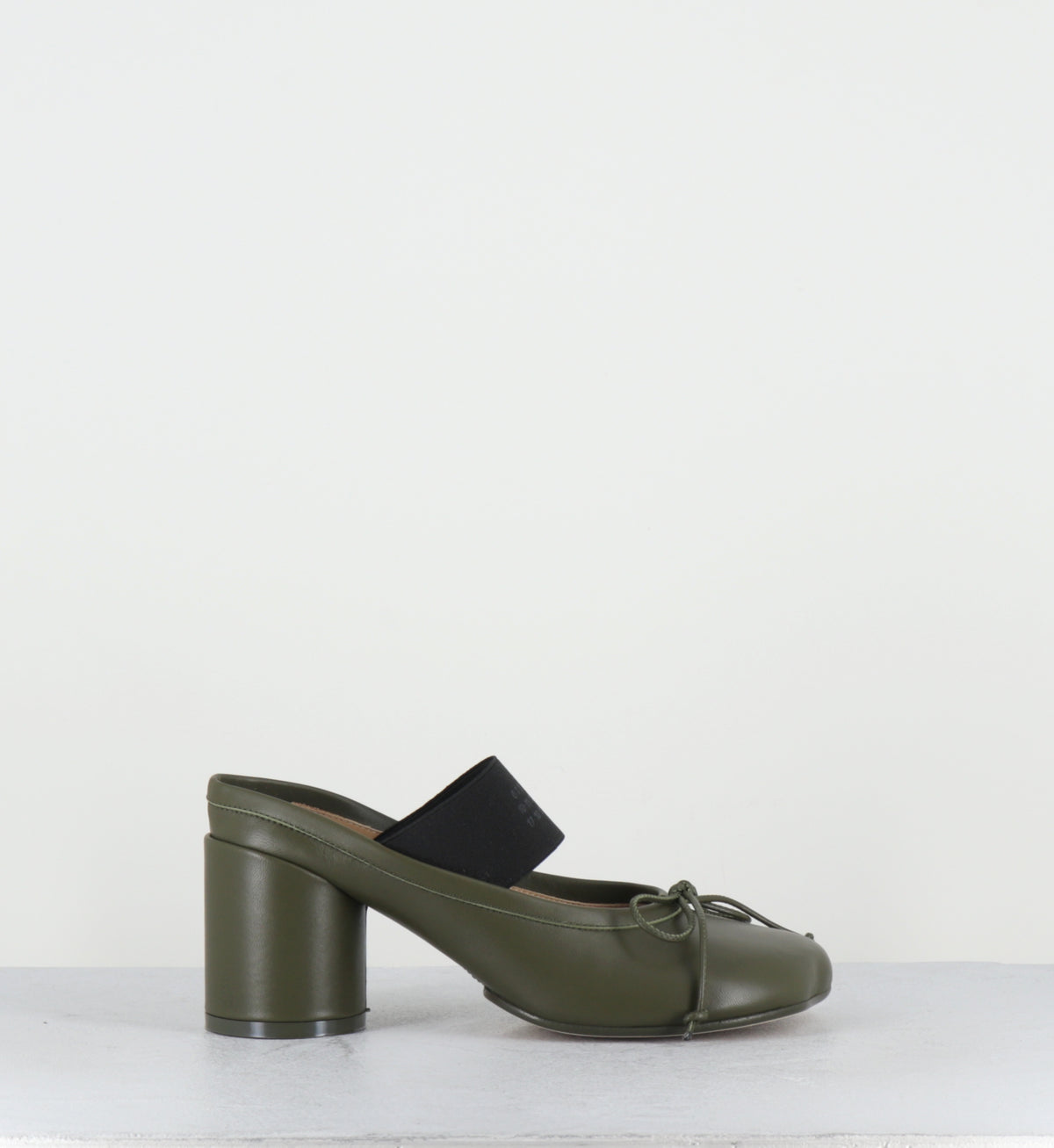 Mules élastique numeric cuir vert - S59WP0210 T7010