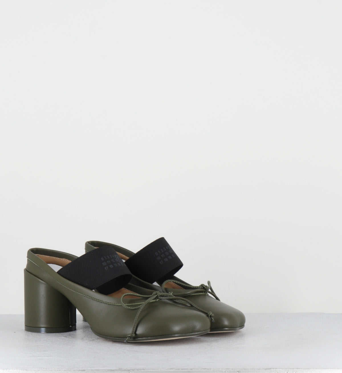 Mules élastique numeric cuir vert - S59WP0210 T7010