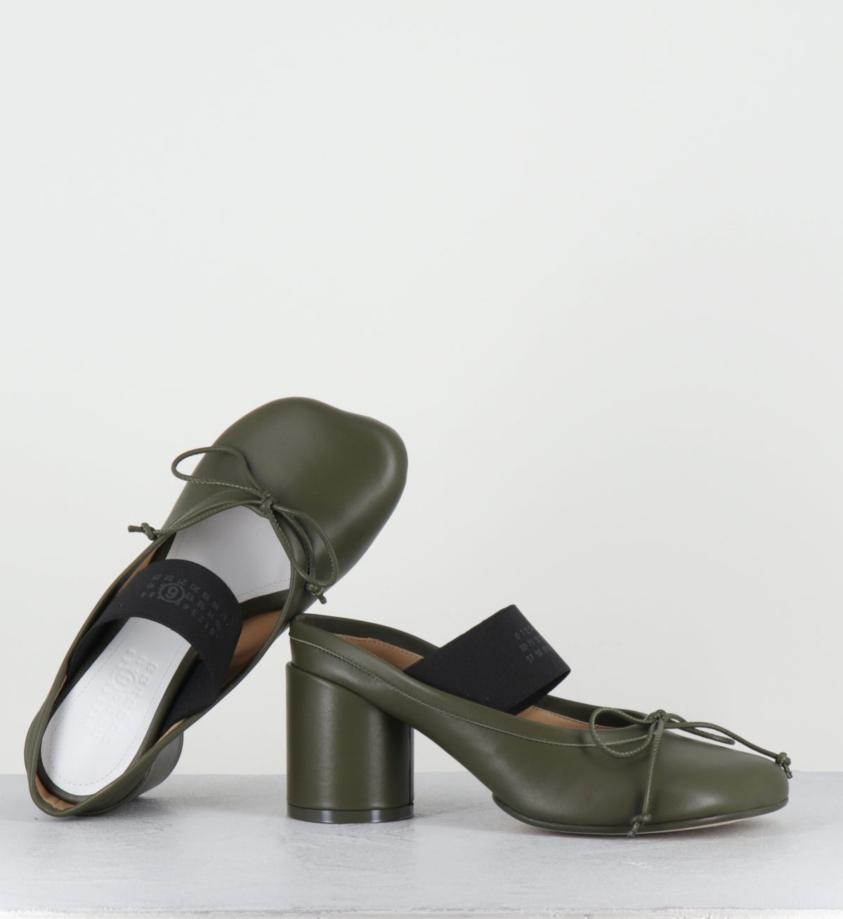 Mules élastique numeric cuir vert - S59WP0210 T7010