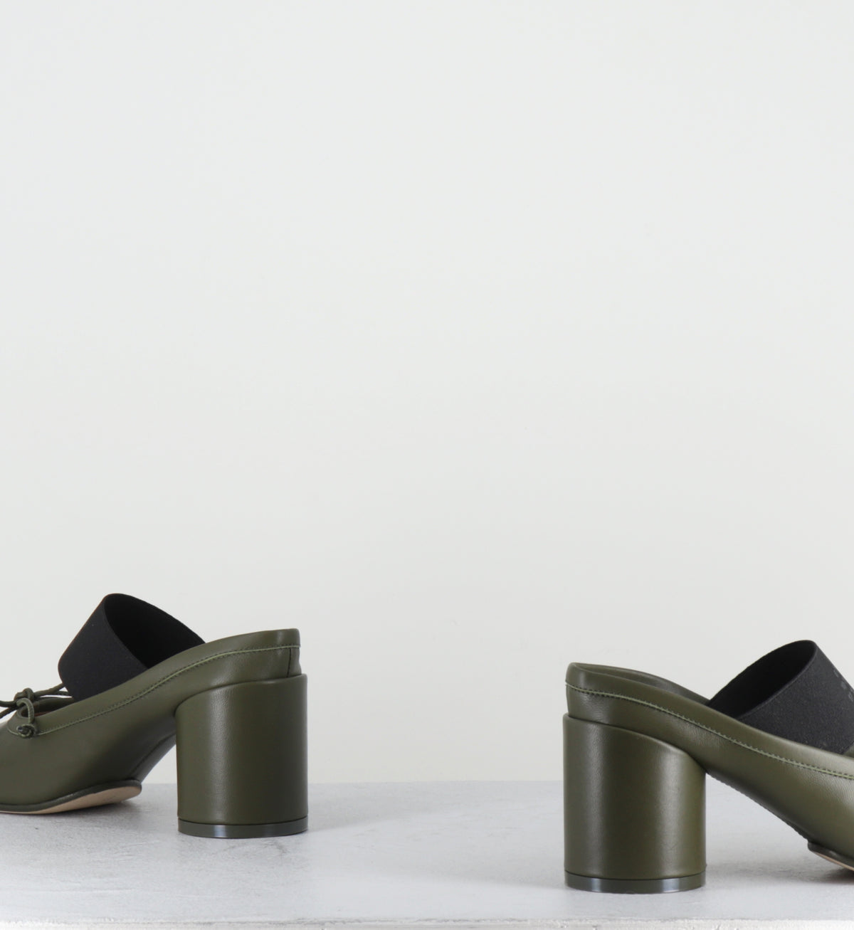 Mules élastique numeric cuir vert - S59WP0210 T7010