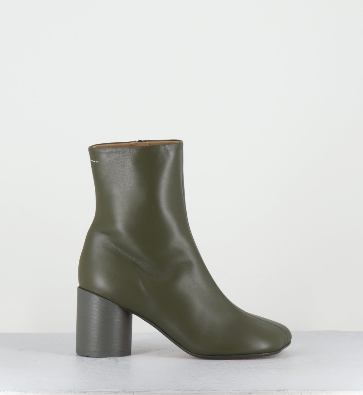 Boots anatomiques en cuir vert - S59WU0235H26 T7010
