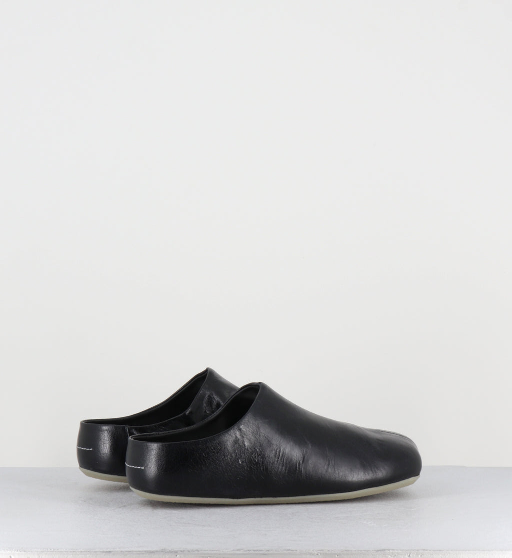 Mules anatomiques en cuir noir - S59WX0083 T8013
