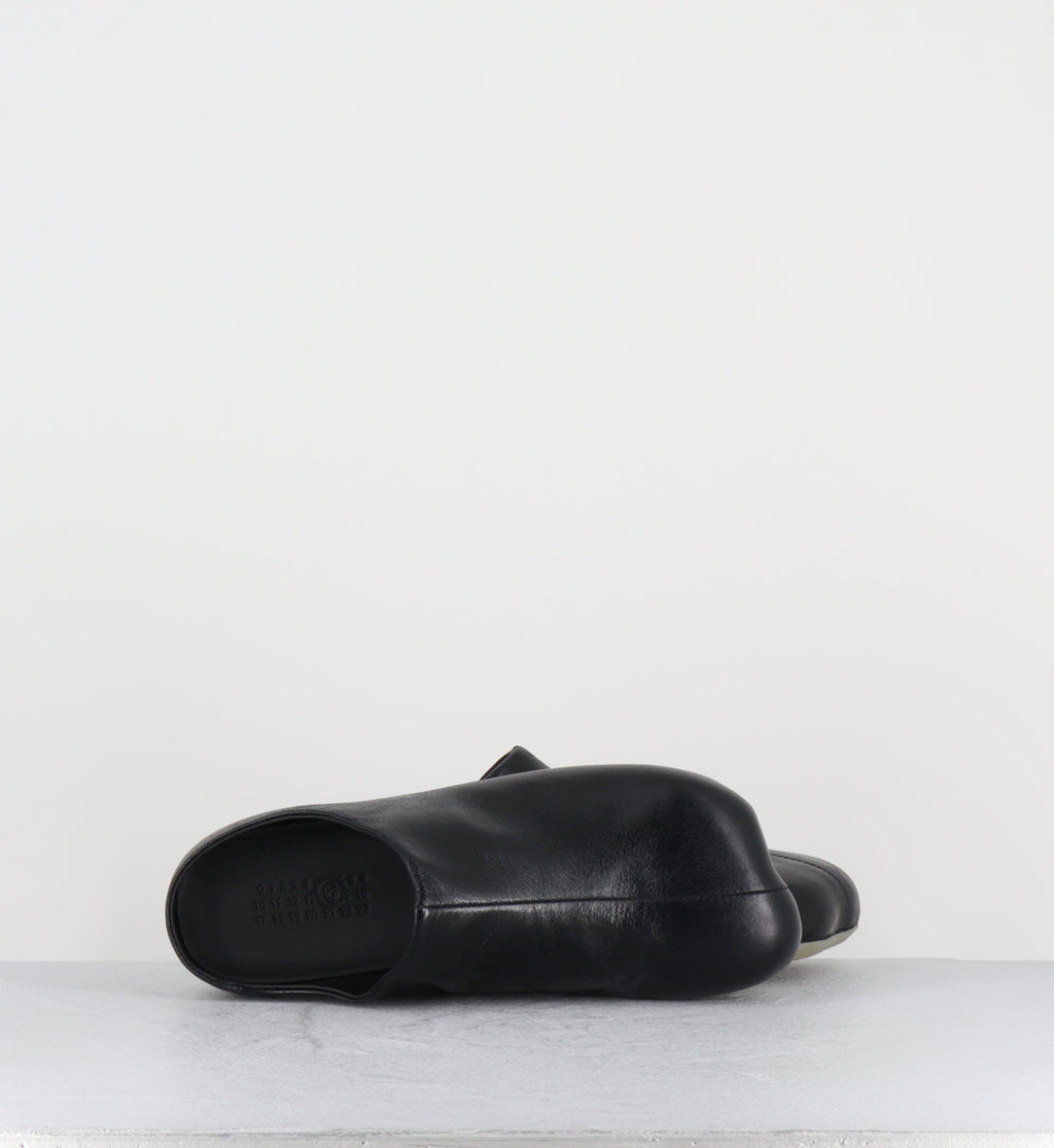 Mules anatomiques en cuir noir - S59WX0083 T8013