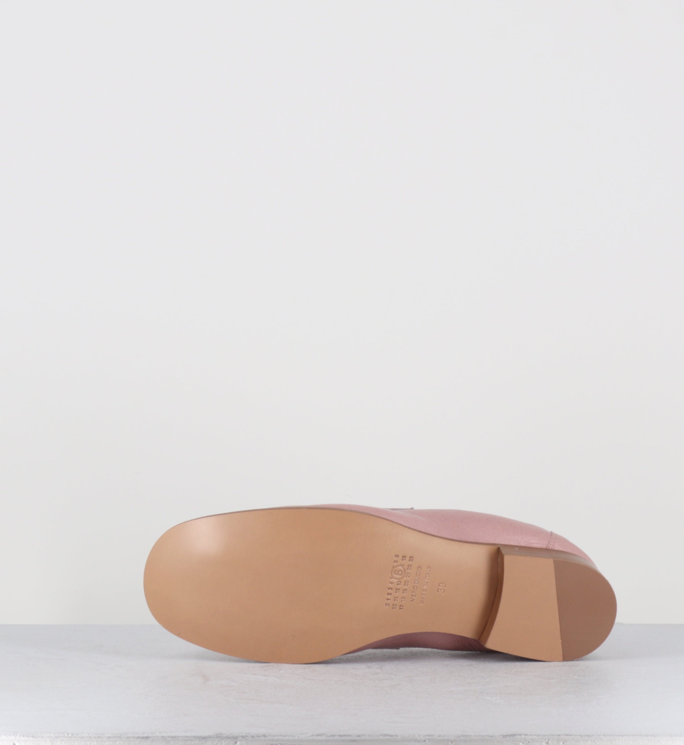 Mocassins en cuir rose - S66WR0034 T4262