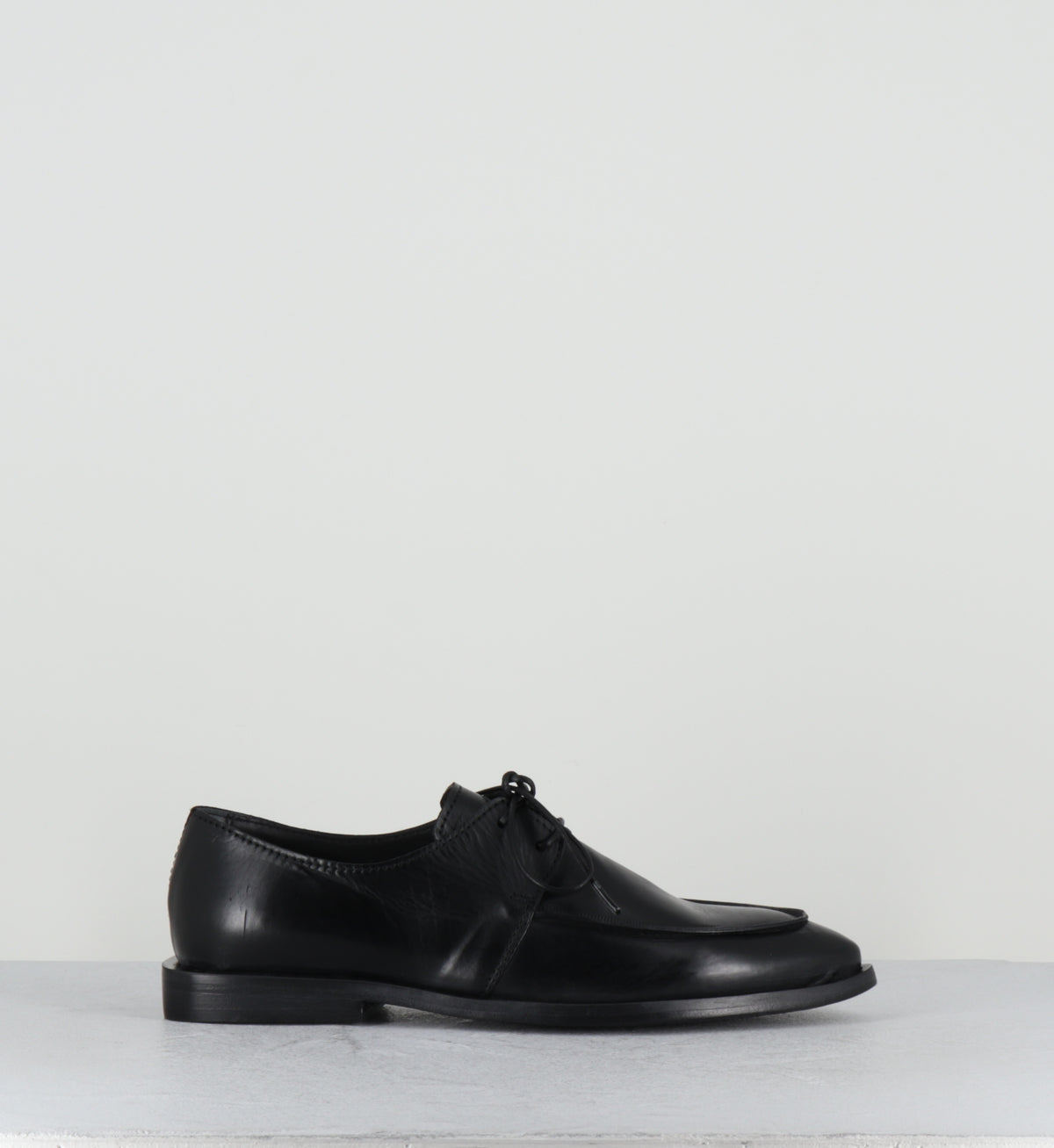 Derby pointu à lacets en cuir noir - 85604A COLORADO NERO