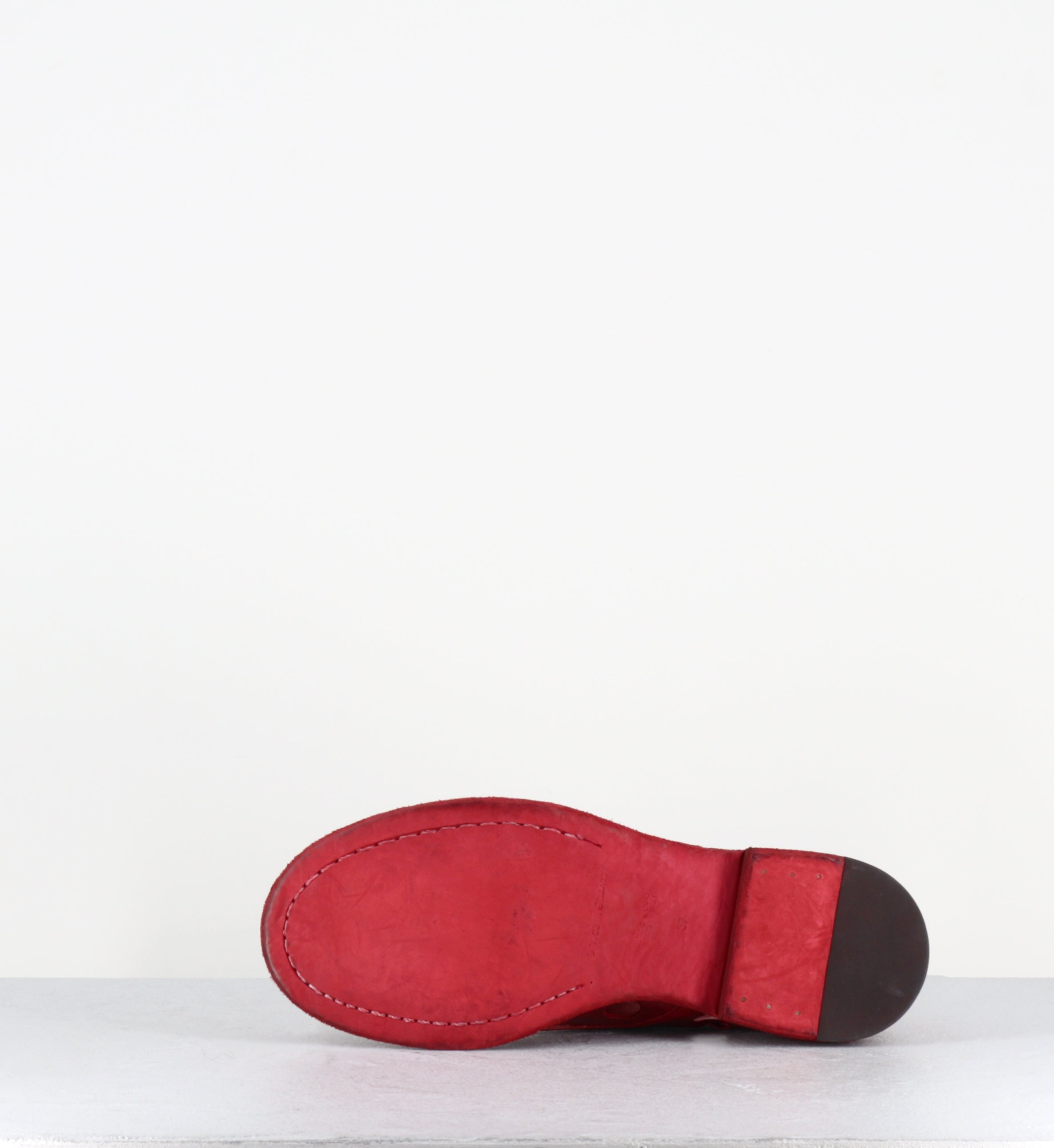 Derby ajouré en cuir rouge - RUGGED 104 VERMIGLIO