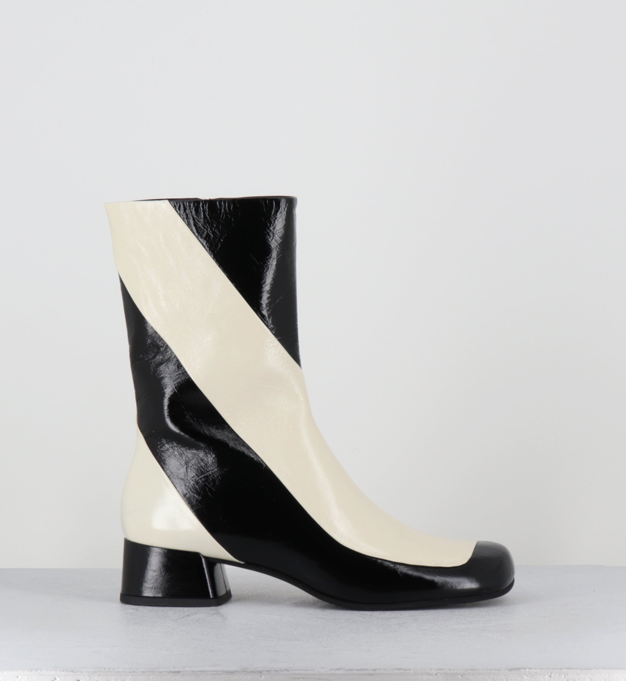 Boots 60s noir et blanc - BBC1 VENICE NERO TALCO
