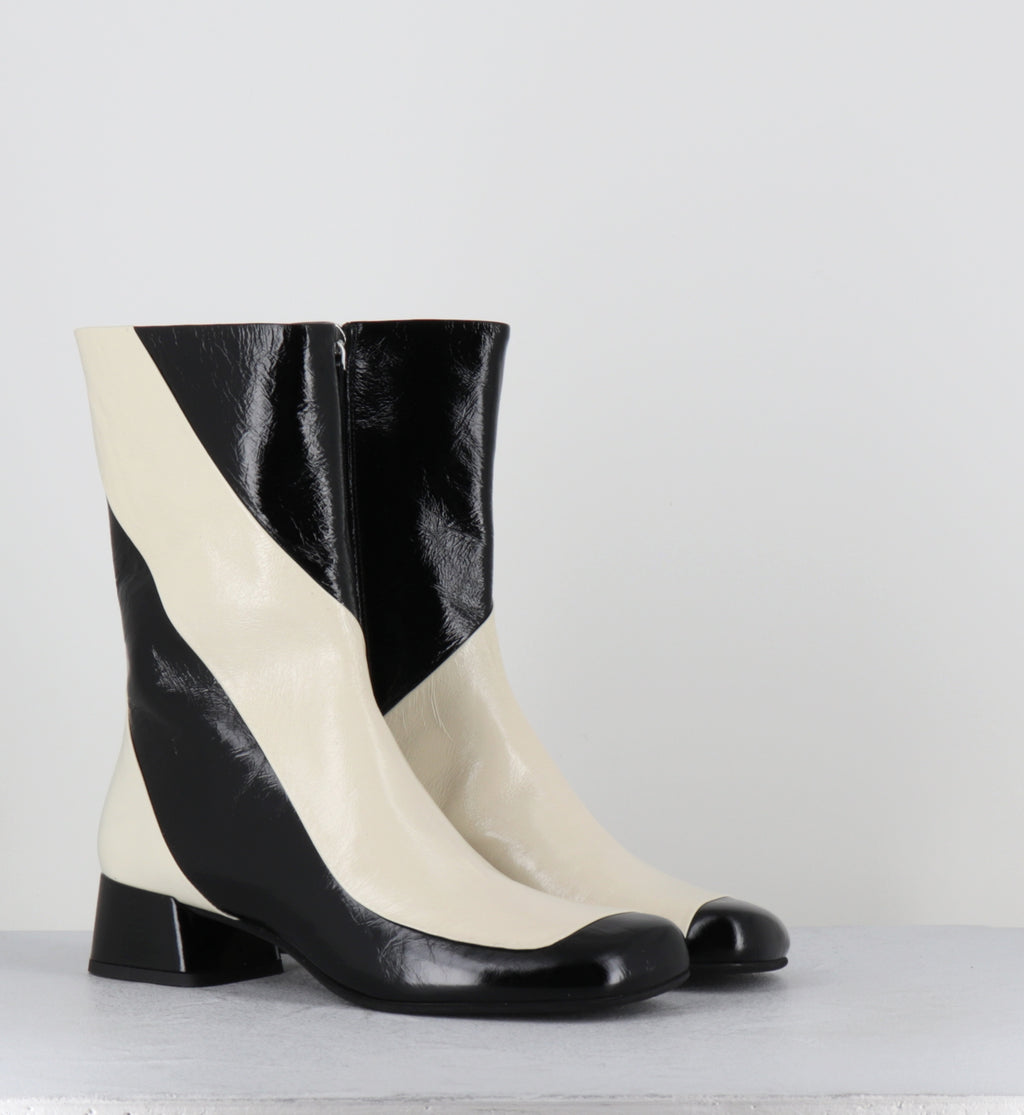 Boots 60s noir et blanc - BBC1 VENICE NERO TALCO