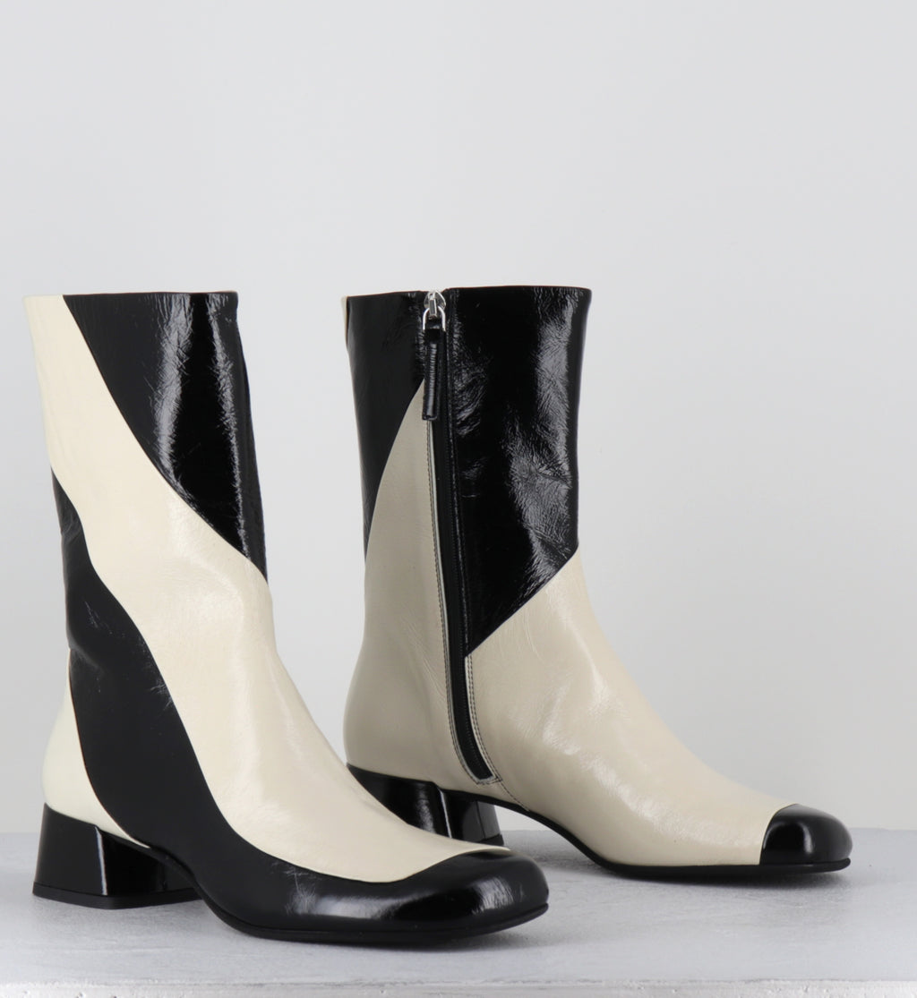 Boots 60s noir et blanc - BBC1 VENICE NERO TALCO