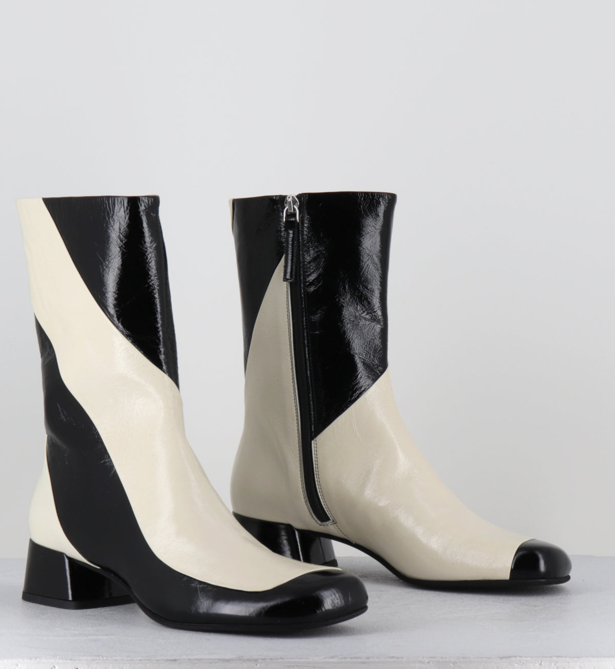 Boots 60s noir et blanc - BBC1 VENICE NERO TALCO