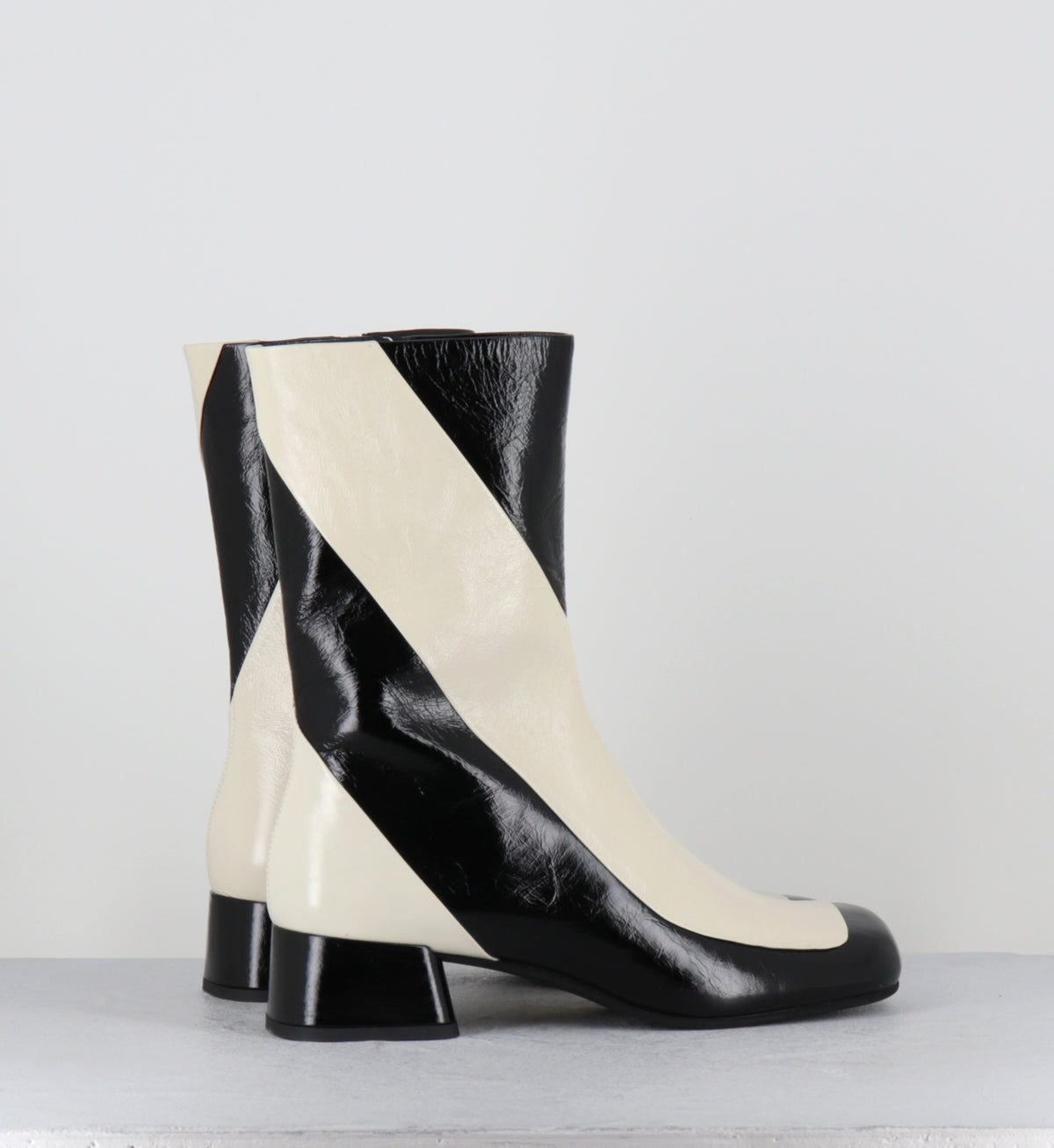 Boots 60s noir et blanc - BBC1 VENICE NERO TALCO