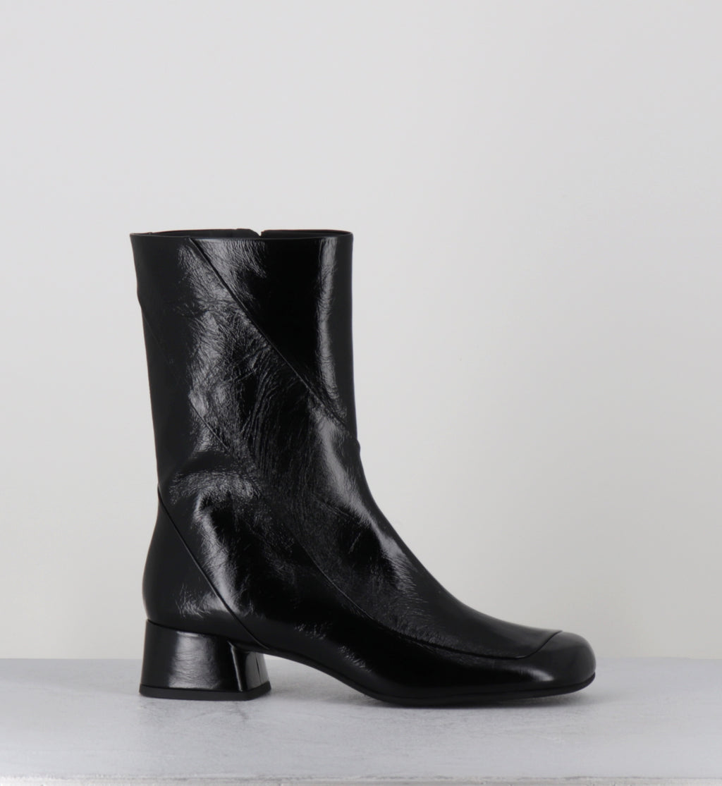 Boors 60s cuir noir petit talon - BBC1 VENICE NERO