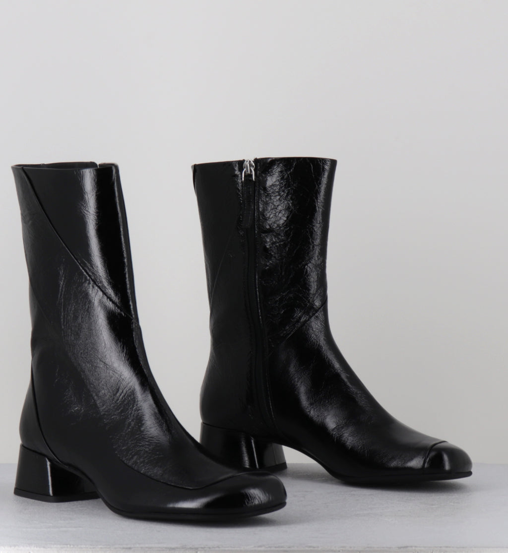 Boors 60s cuir noir petit talon - BBC1 VENICE NERO