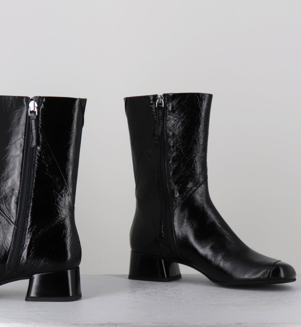 Boors 60s cuir noir petit talon - BBC1 VENICE NERO