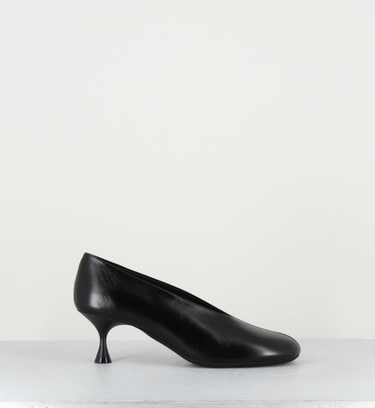 Escarpins à talon en cuir noir - BIL1 PATHOS NERO