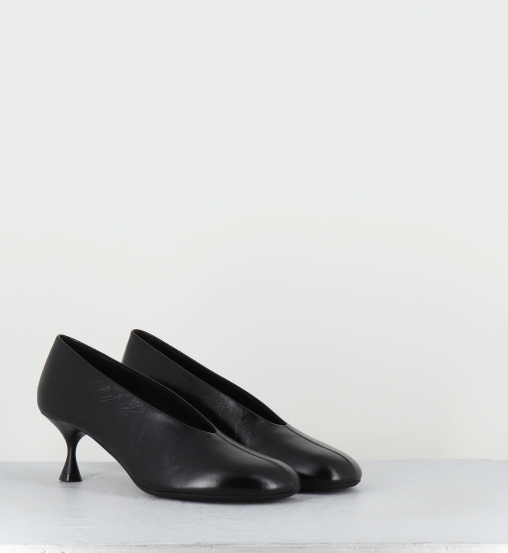 Escarpins à talon en cuir noir - BIL1 PATHOS NERO