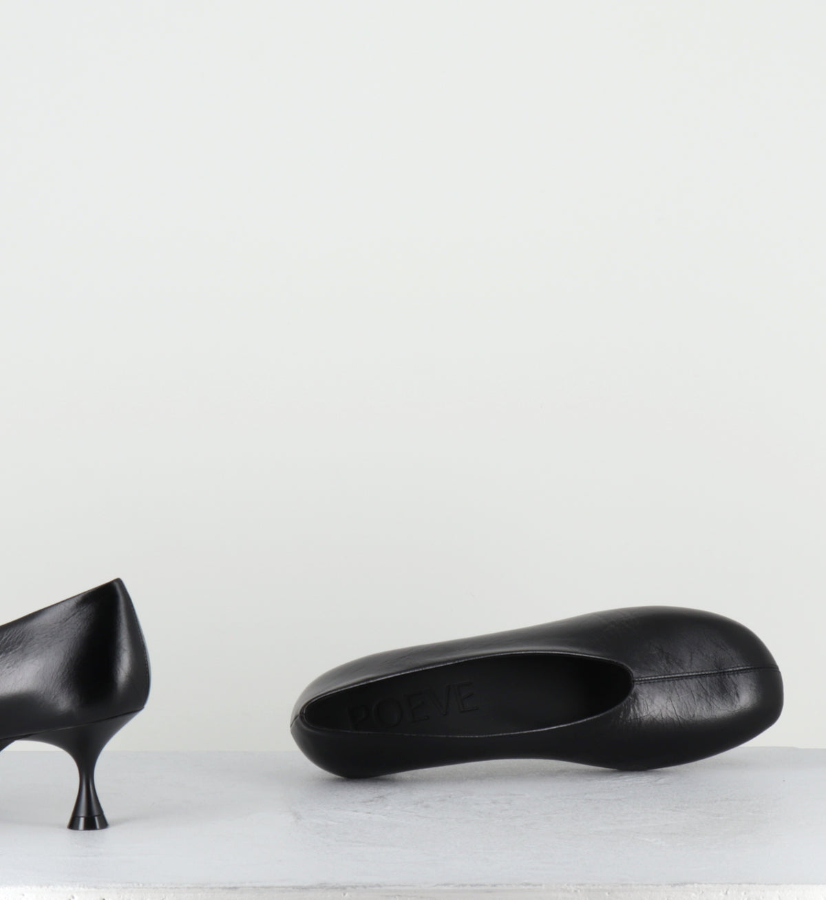 Escarpins à talon en cuir noir - BIL1 PATHOS NERO