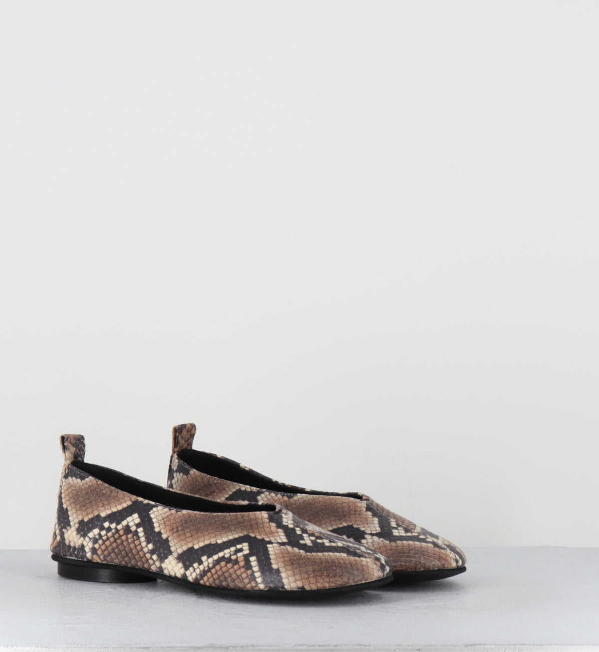Ballerines cuir imprimé serpent - CJS43M DIAMANTE SAFFRON