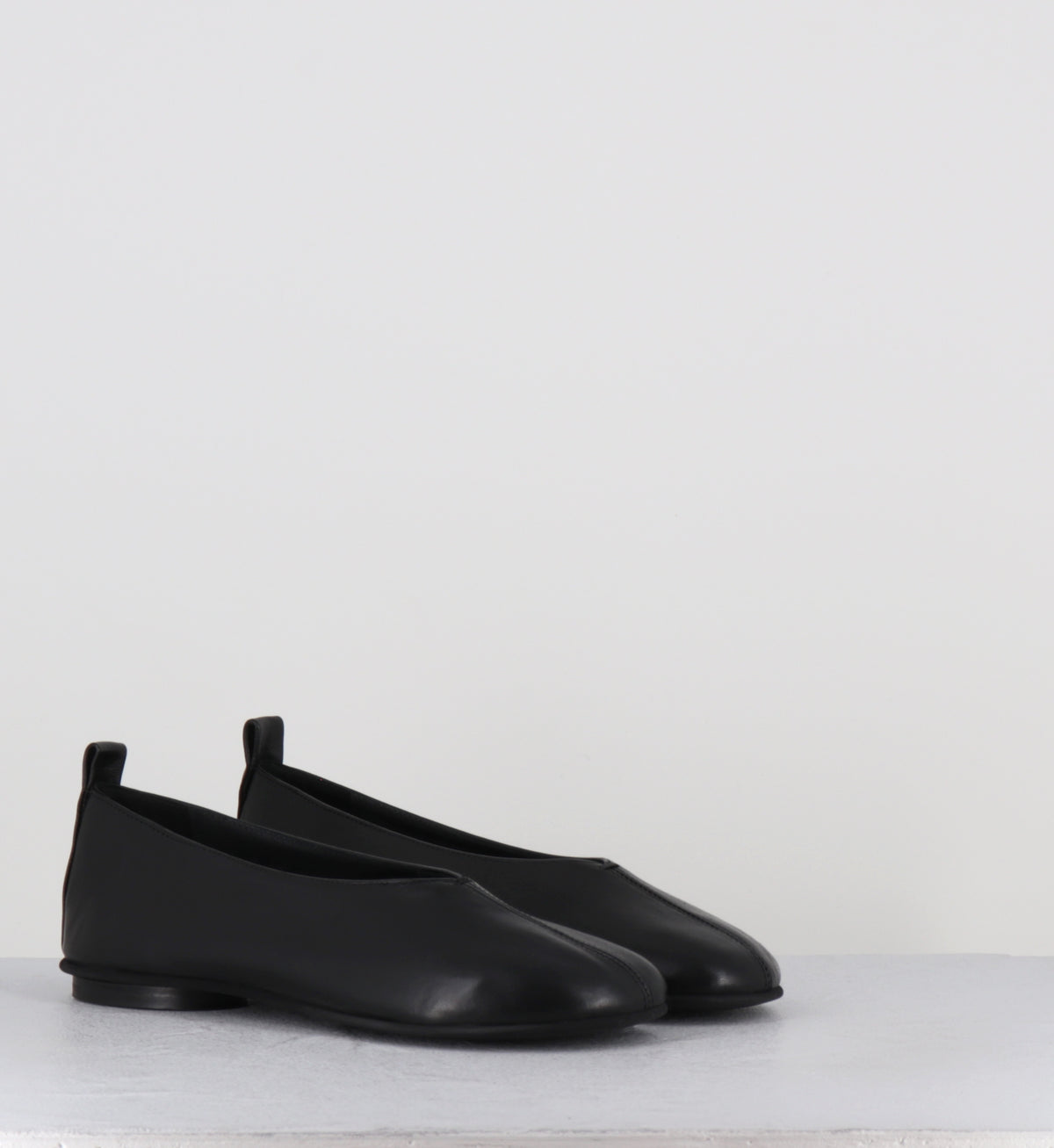 Ballerines en cuir noir minimalistes - CJS43M PORTO NERO