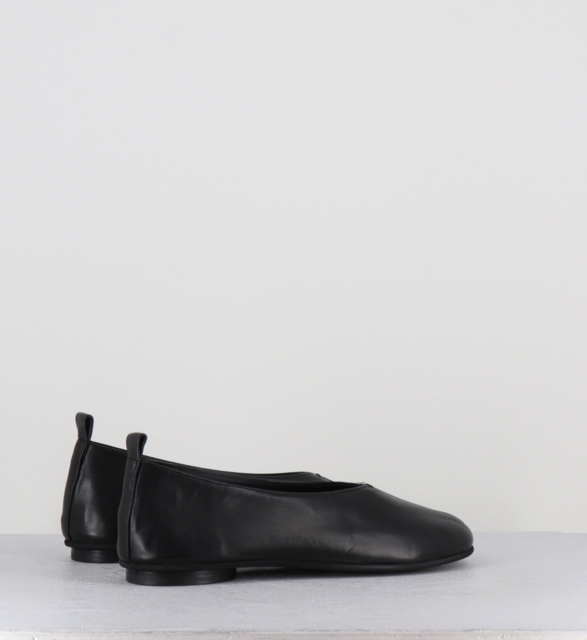 Ballerines en cuir noir minimalistes - CJS43M PORTO NERO
