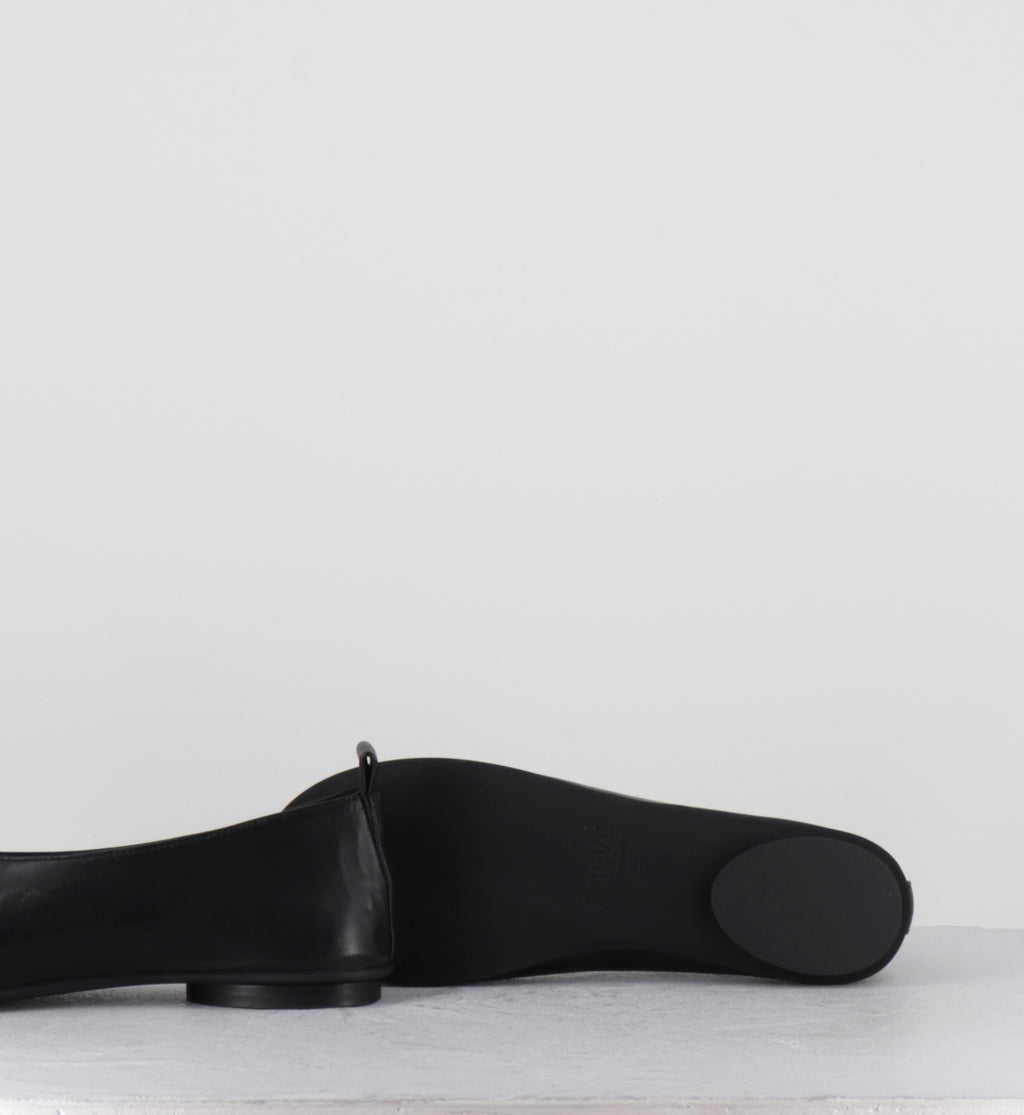 Ballerines en cuir noir minimalistes - CJS43M PORTO NERO