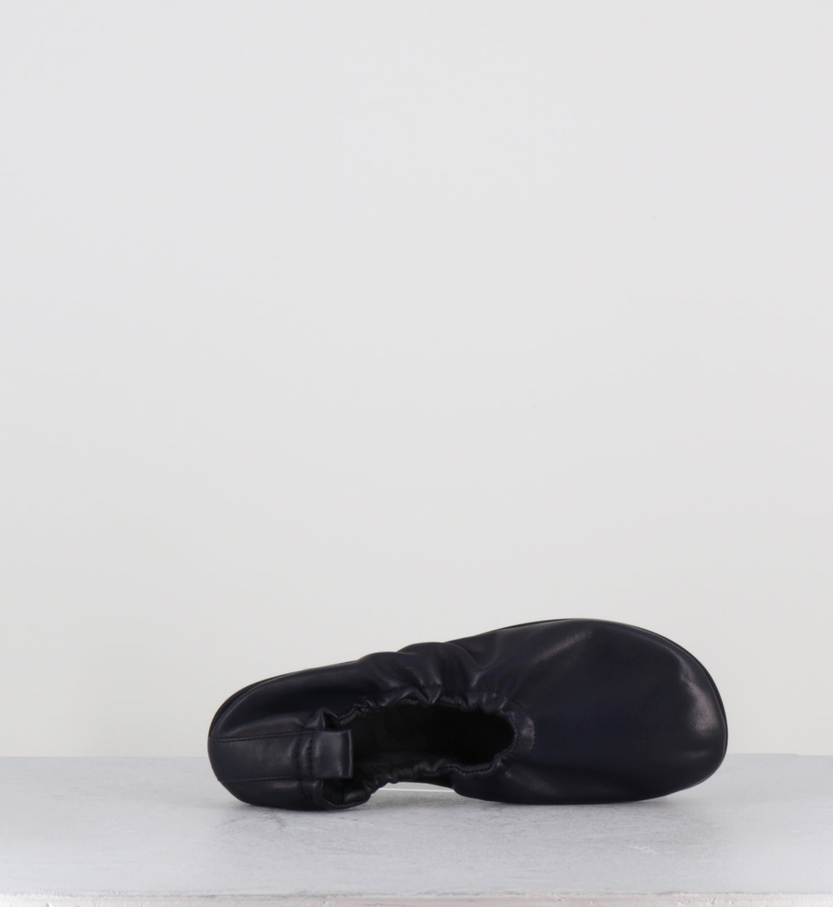 Ballerines à élastique en cuir bleu marine - CJS50 PORTO BLU