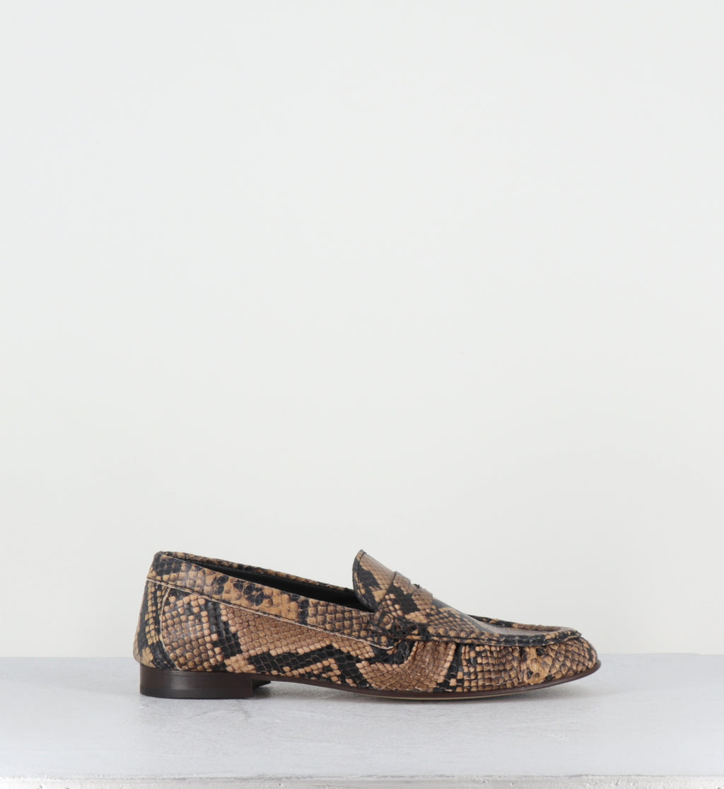 Mocassins froncés serpent - DO27 DIAMANTE SABBIA
