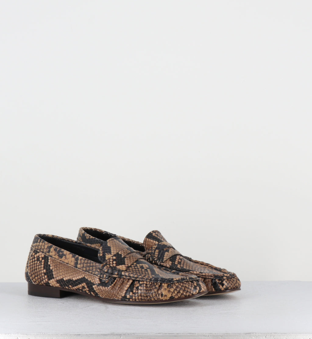 Mocassins froncés serpent - DO27 DIAMANTE SABBIA