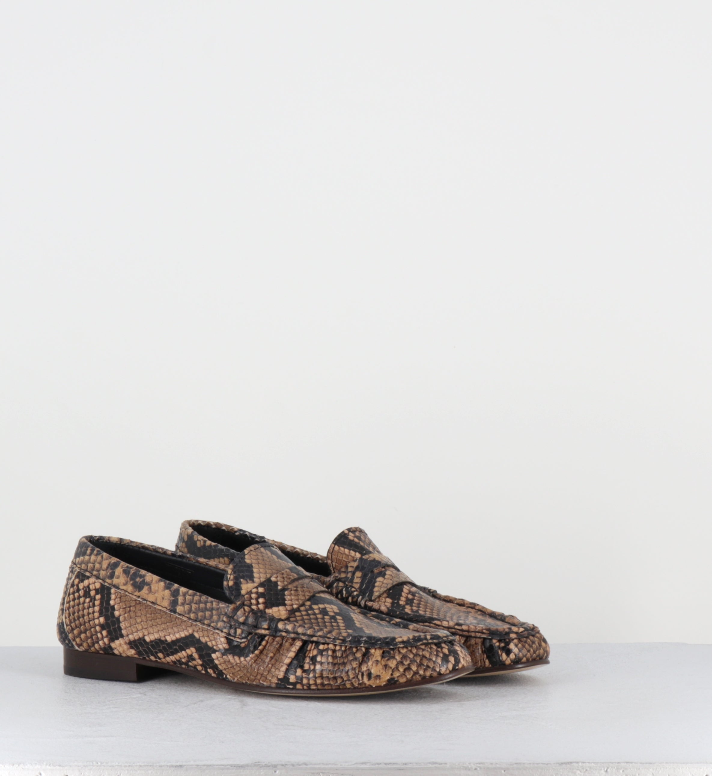 Mocassins froncés serpent - DO27 DIAMANTE SABBIA