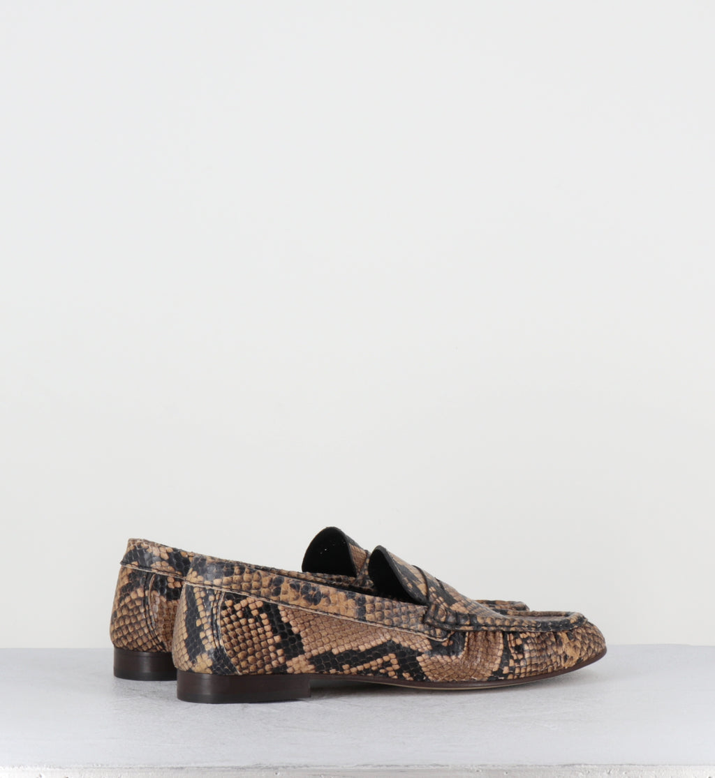 Mocassins froncés serpent - DO27 DIAMANTE SABBIA
