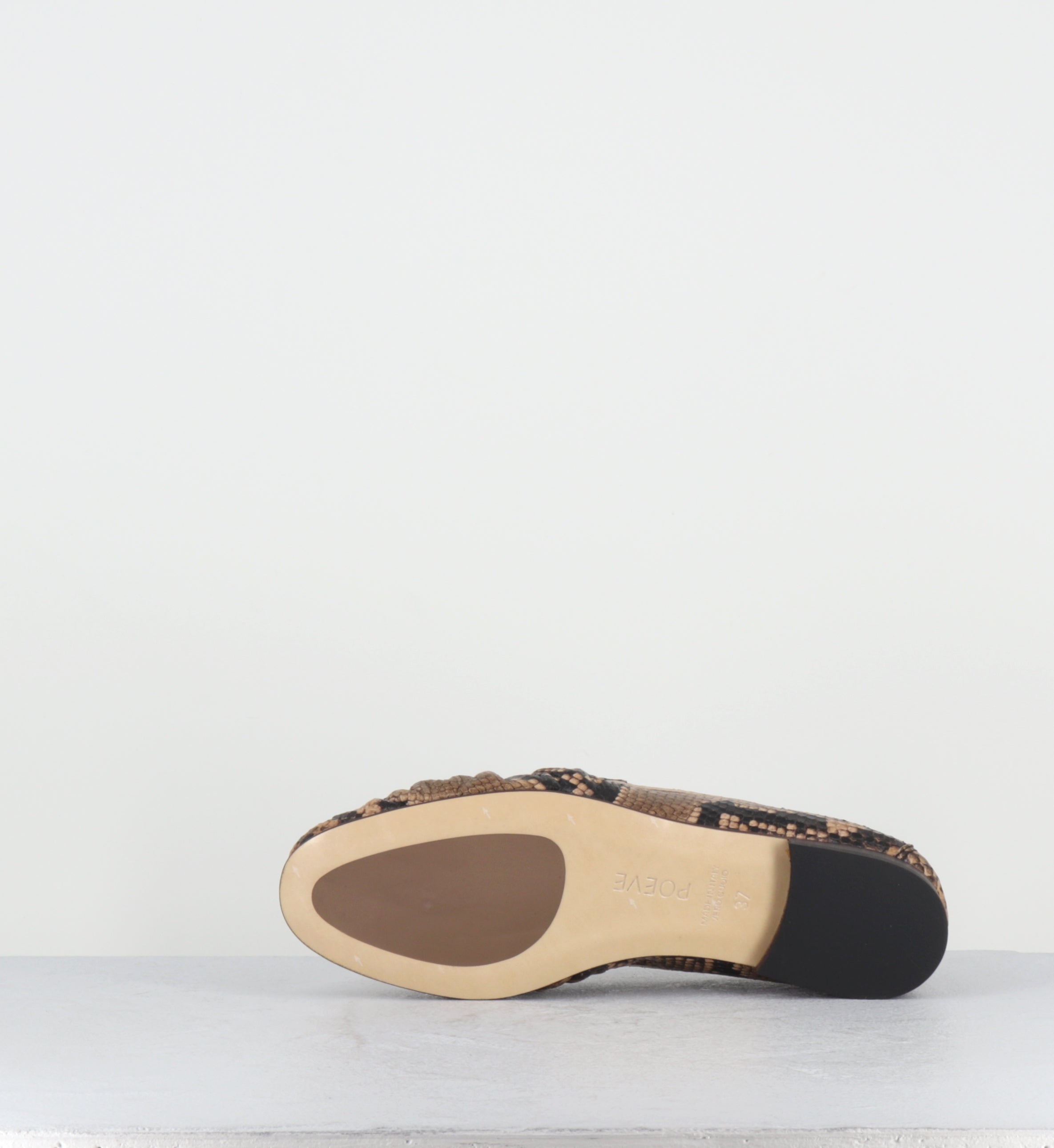 Mocassins froncés serpent - DO27 DIAMANTE SABBIA