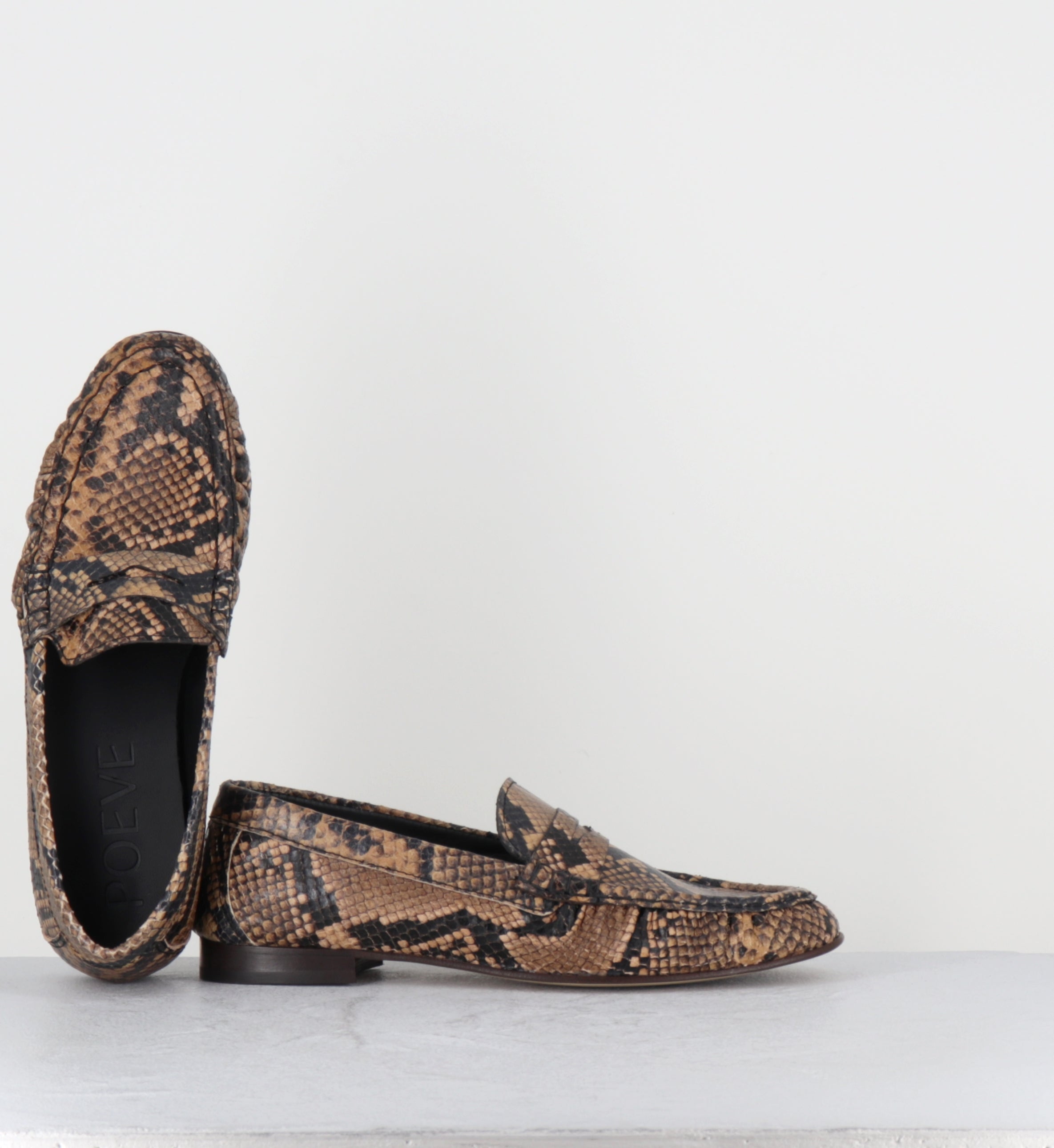 Mocassins froncés serpent - DO27 DIAMANTE SABBIA