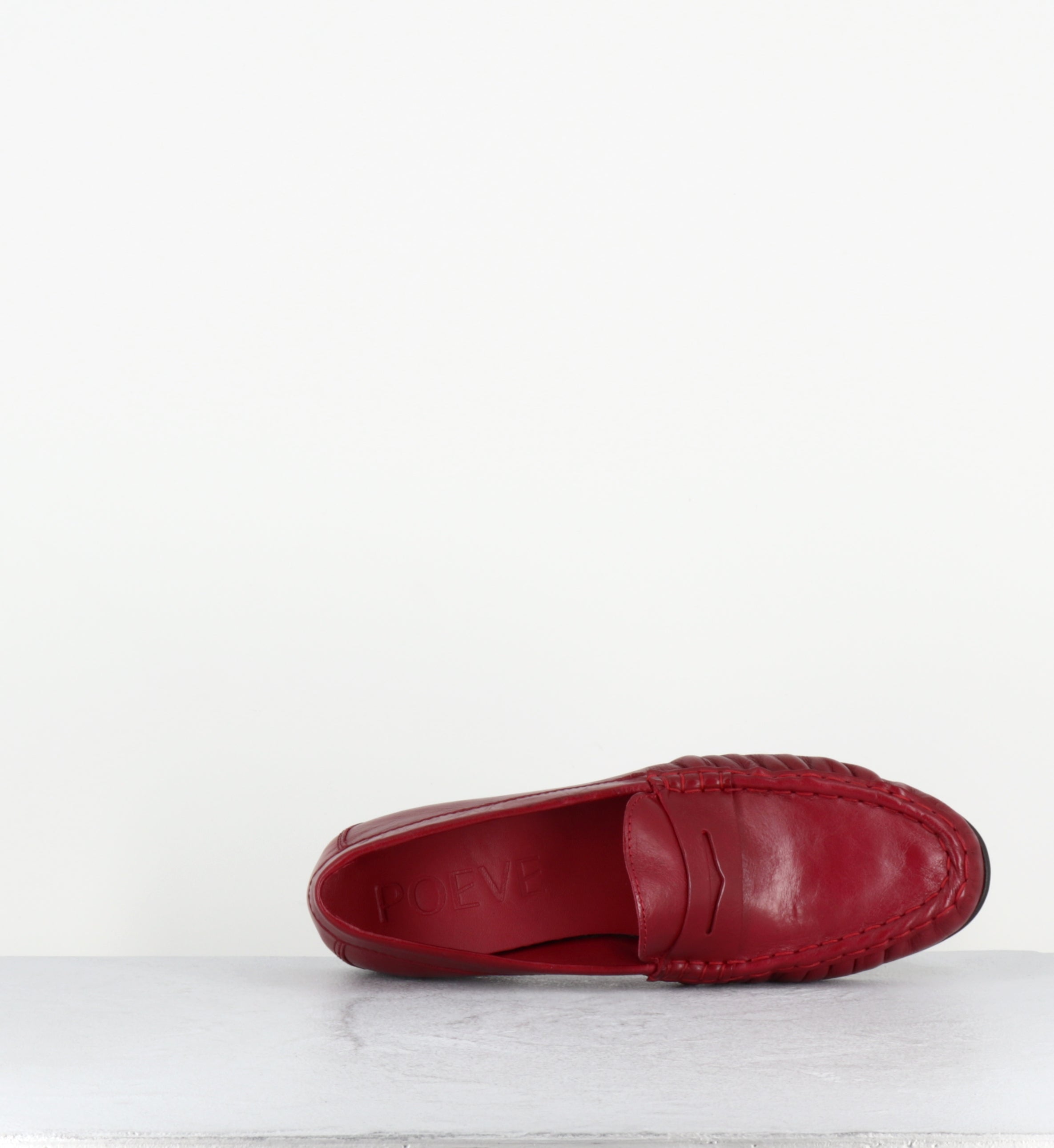 Mocassins en cuir rouge - DO27 PATHOS RUBINO