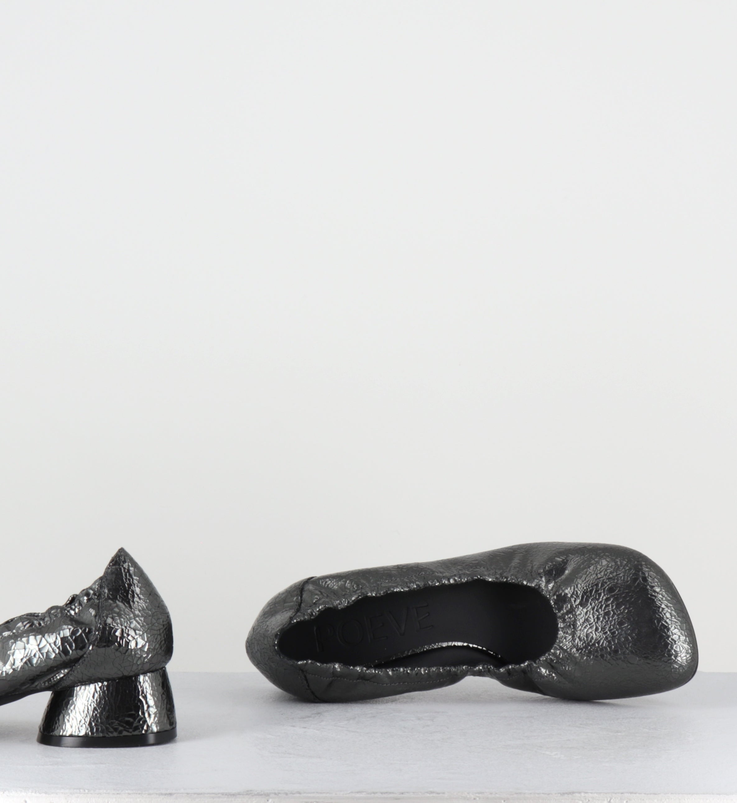 Escarpins petit talon argent - LH10M CRACK LAME