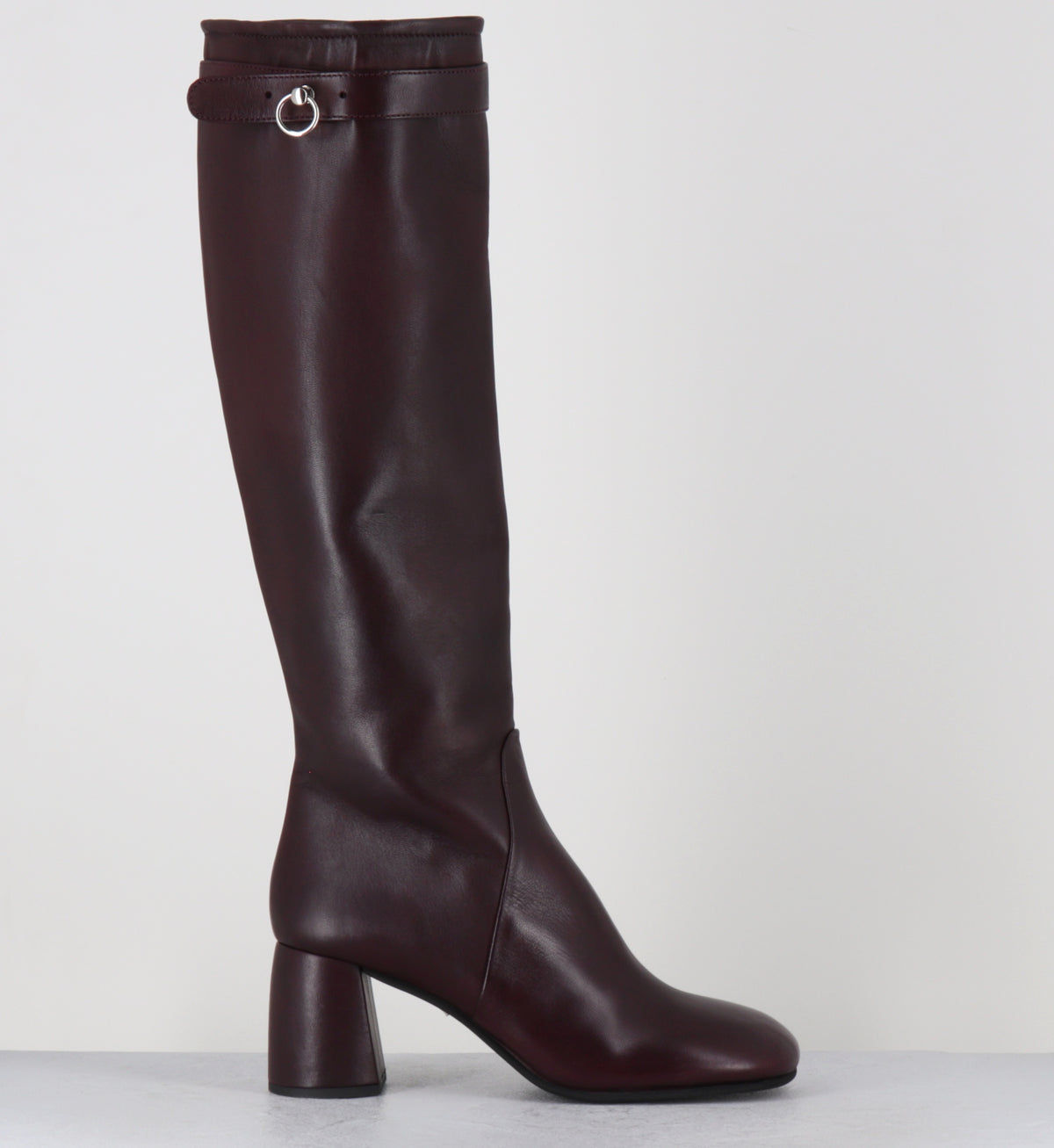 Bottes en cuir bordeaux - MBC2 PORTO BORDO