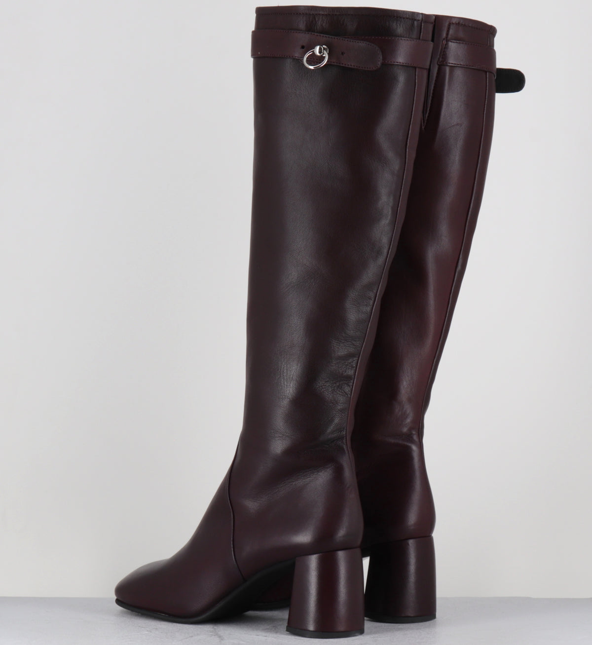 Bottes en cuir bordeaux - MBC2 PORTO BORDO