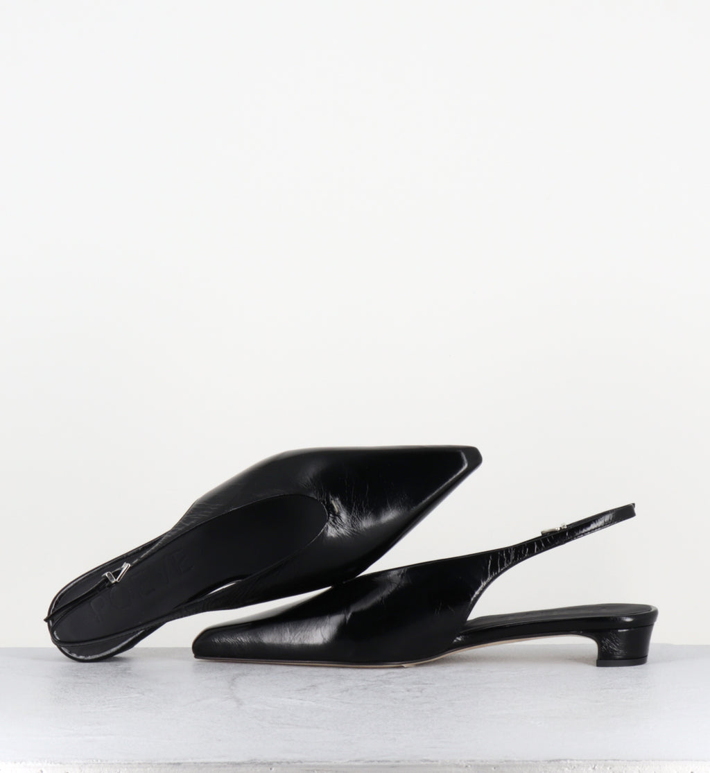 Slingback bout pointu naplak noir petit talon - OFF55 PE26 VENICE NERO