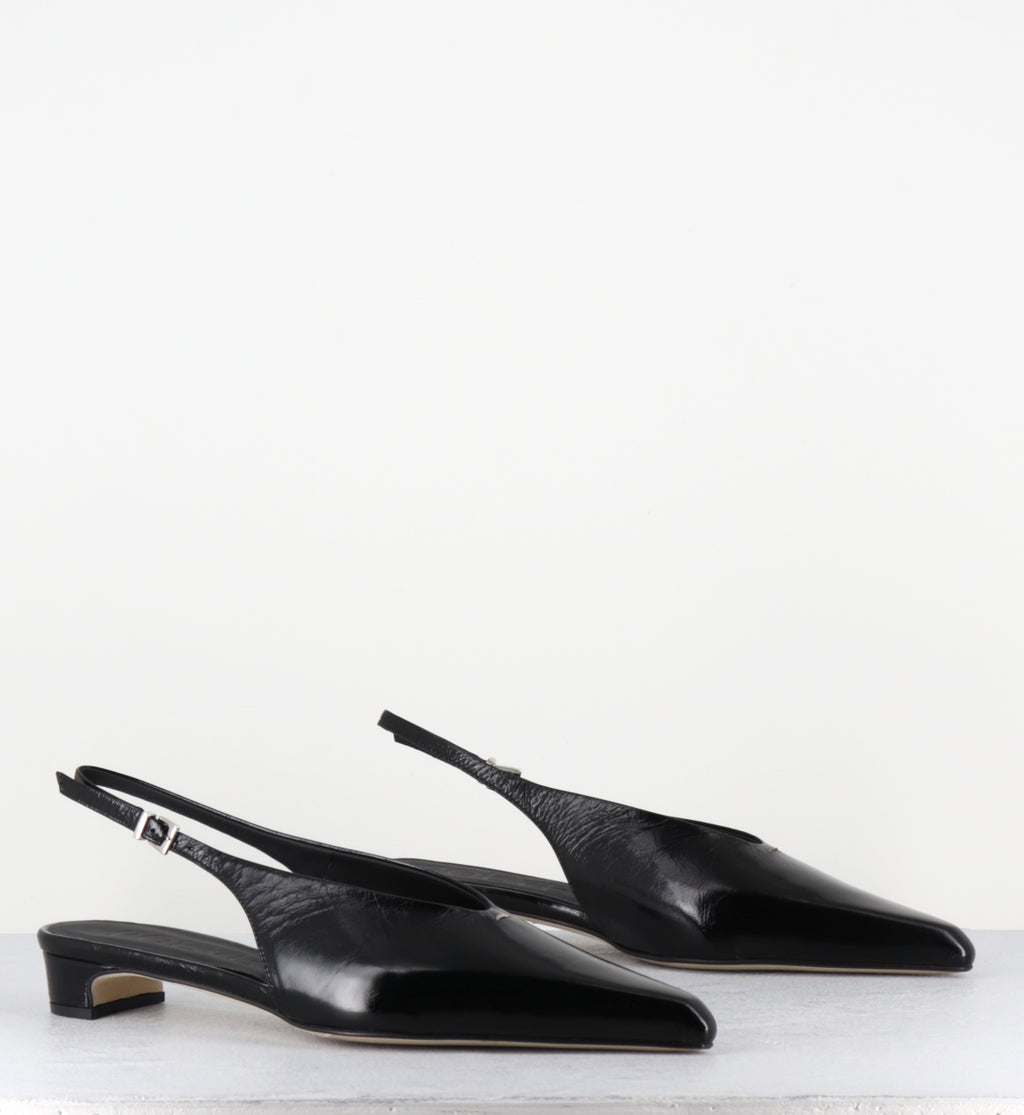 Slingback bout pointu naplak noir petit talon - OFF55 PE26 VENICE NERO