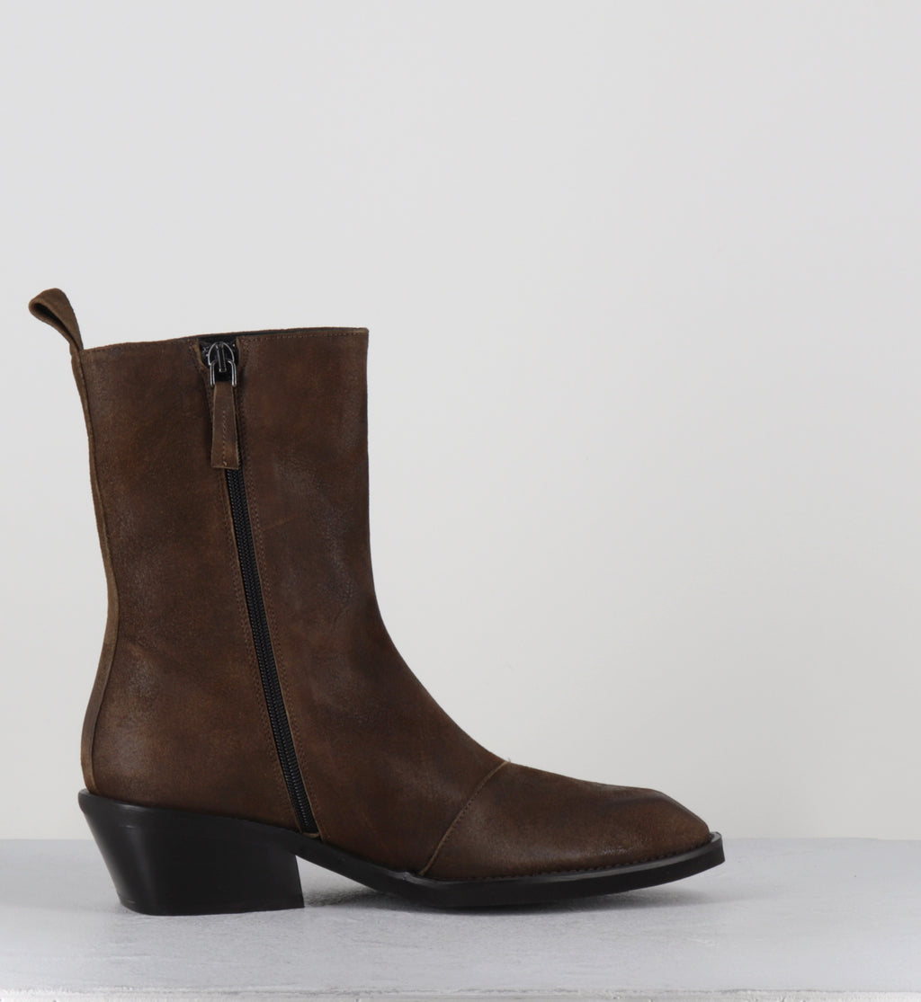 Boots santiag en daim camel - TMAR MONTANA MORO
