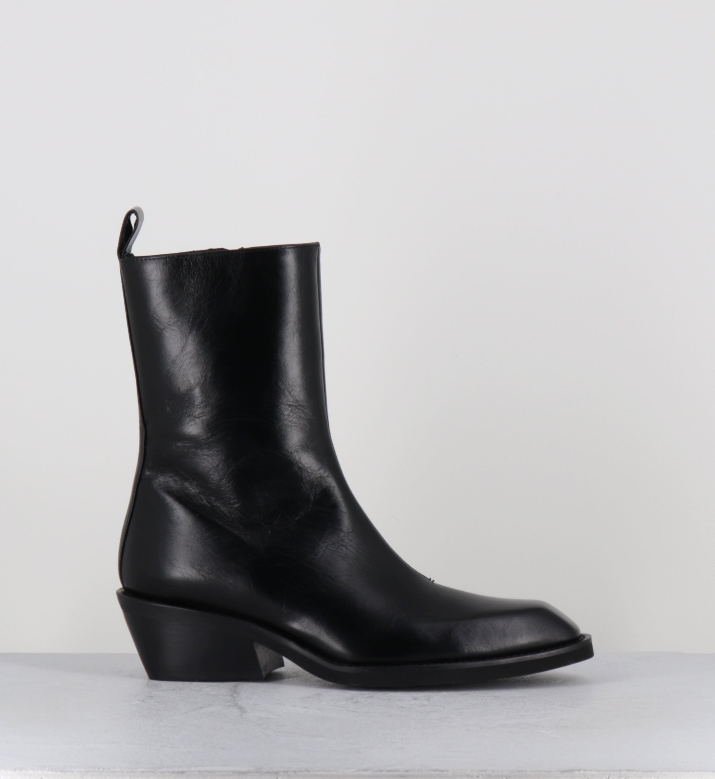 Boots santiag en cuir noir - TMAR1 PATHOS NERO